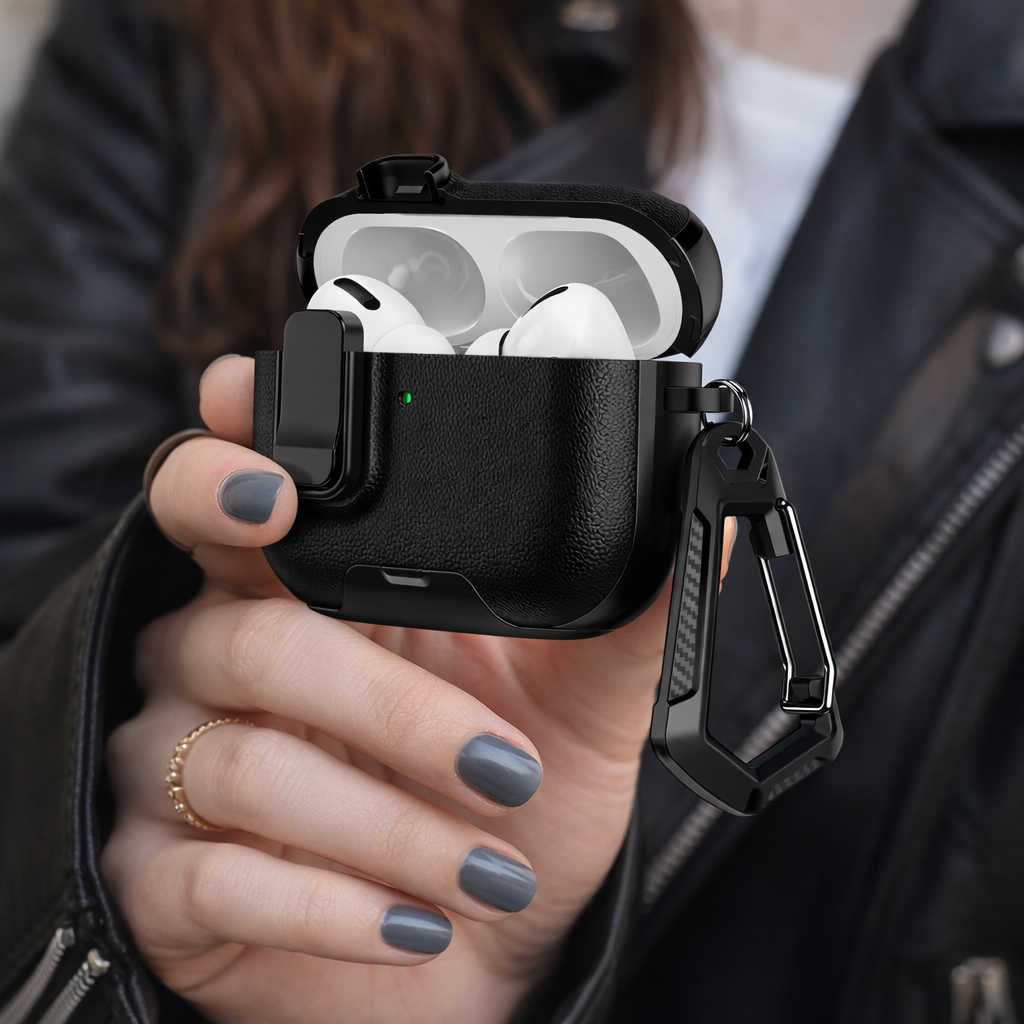 Kožený obal se stojánkem na Apple AirPods Pro 2