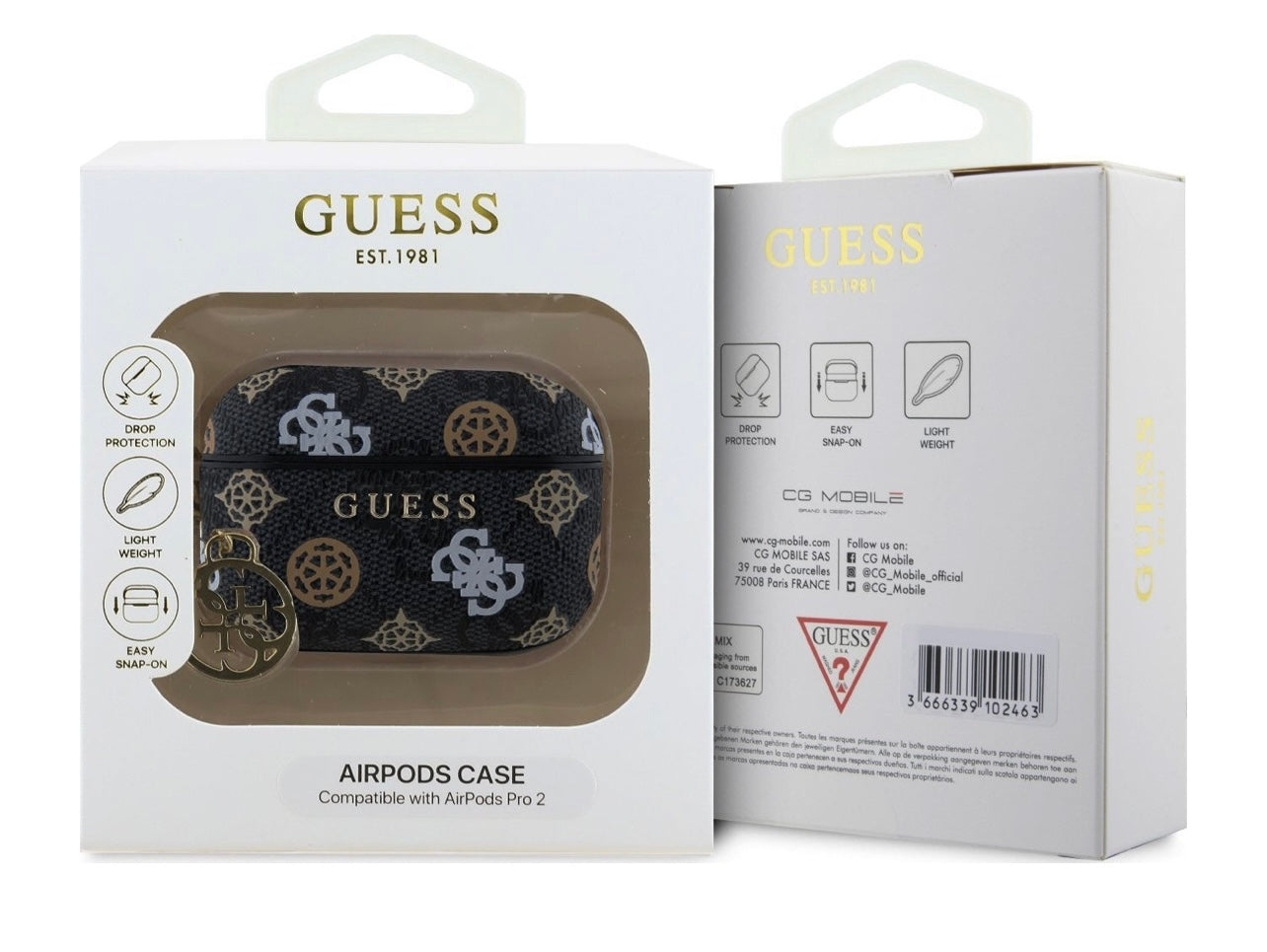 Guess PU 4G Peony Charm Pouzdro