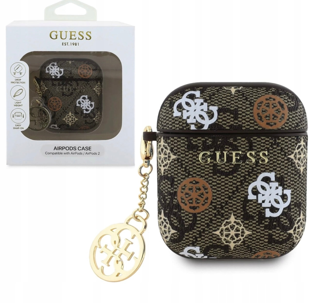 Guess PU 4G Peony Charm Pouzdro