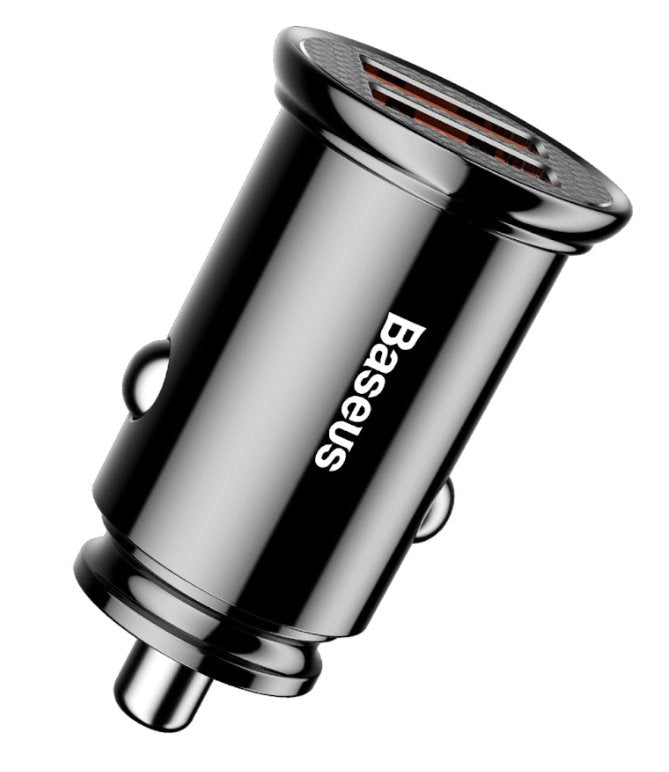 Baseus CCALL-YD01 Circular Nabíječka do Auta 2xUSB QC3.0 30W Black