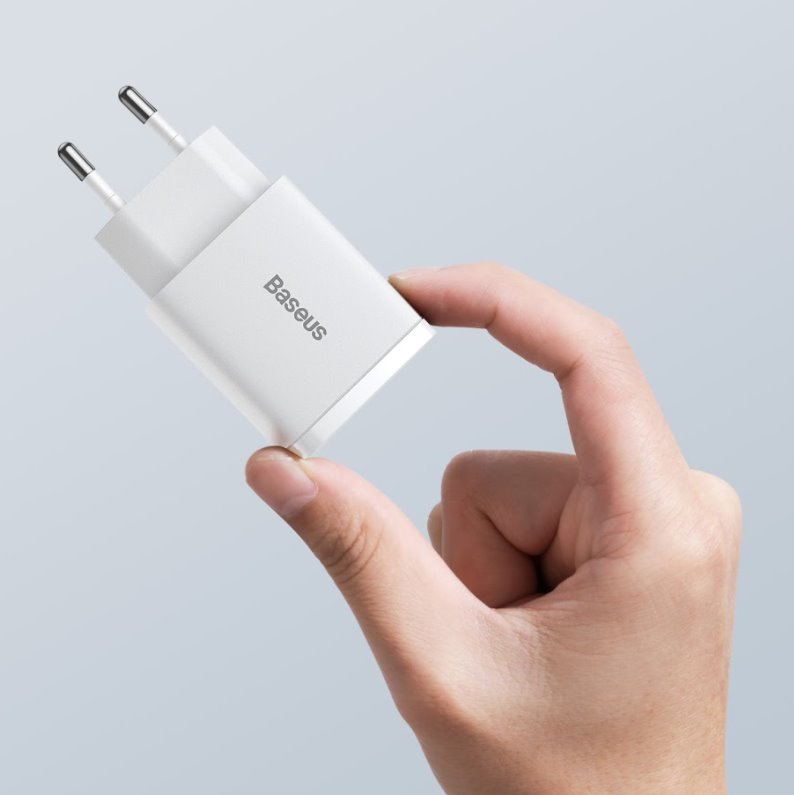 Baseus CCXJ-B02 Compact Quick Nabíječka USB/USB-C 20W White