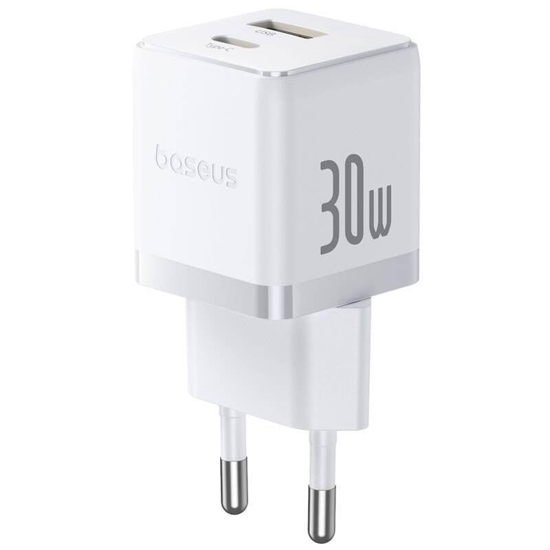 Baseus Palm Fast Nabíječka USB-A + USB-C 30W White