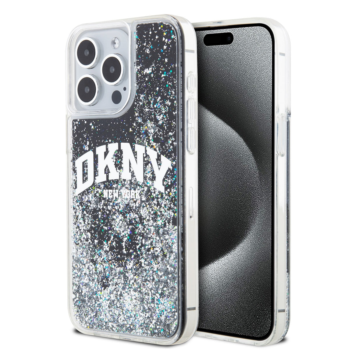 DKNY Liquid Glitter Arch Logo Zadní Kryt