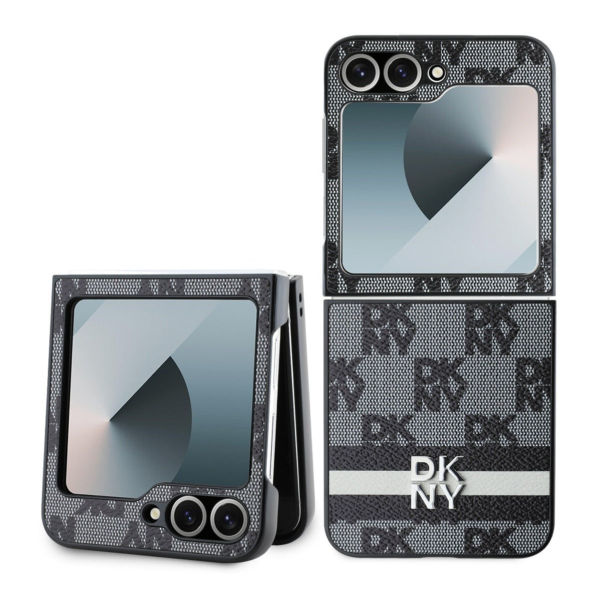 DKNY kožený kryt na Samsung - Checkered Pattern and Stripe