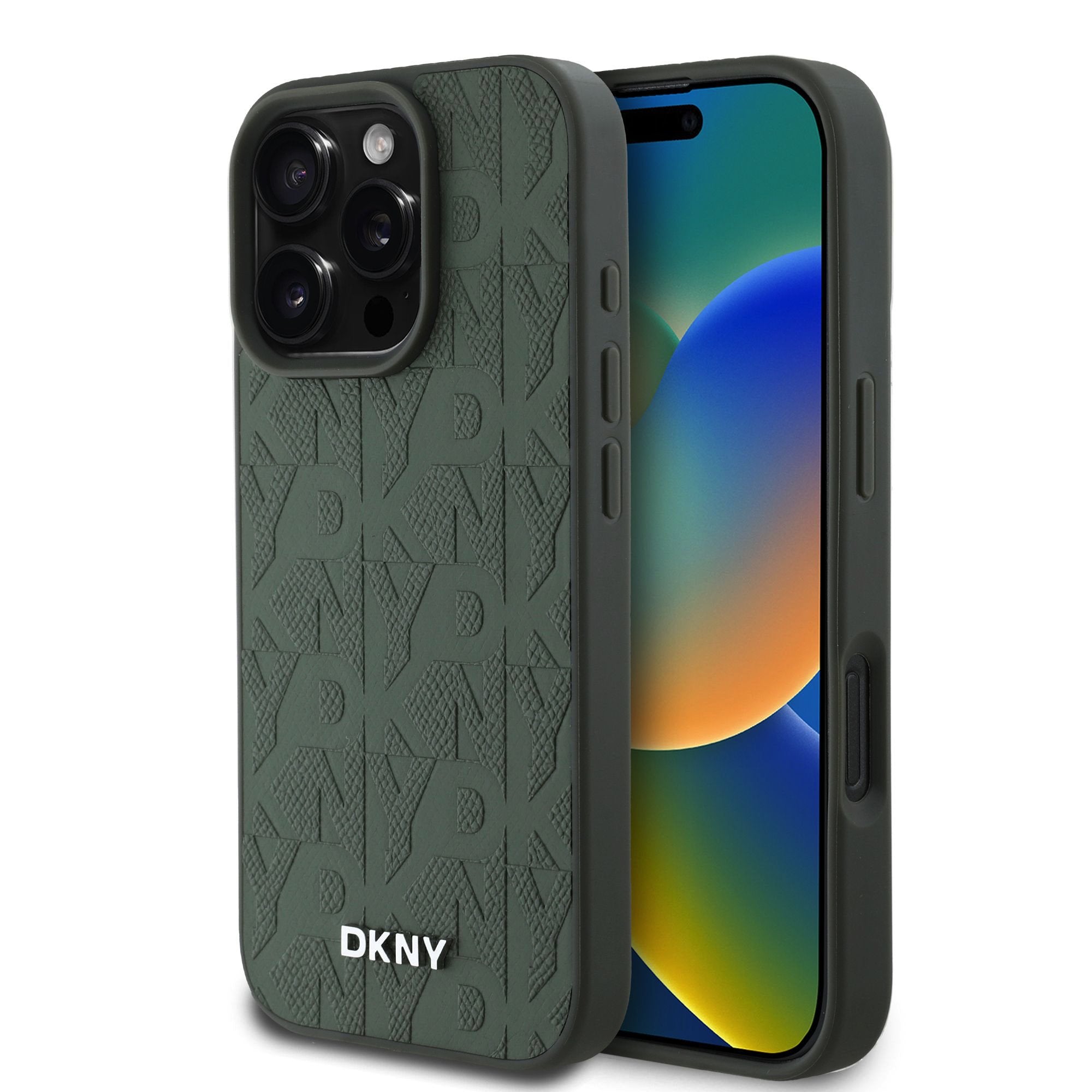 DKNY PU Leather Grid Pattern Magsafe Zadní Kryt