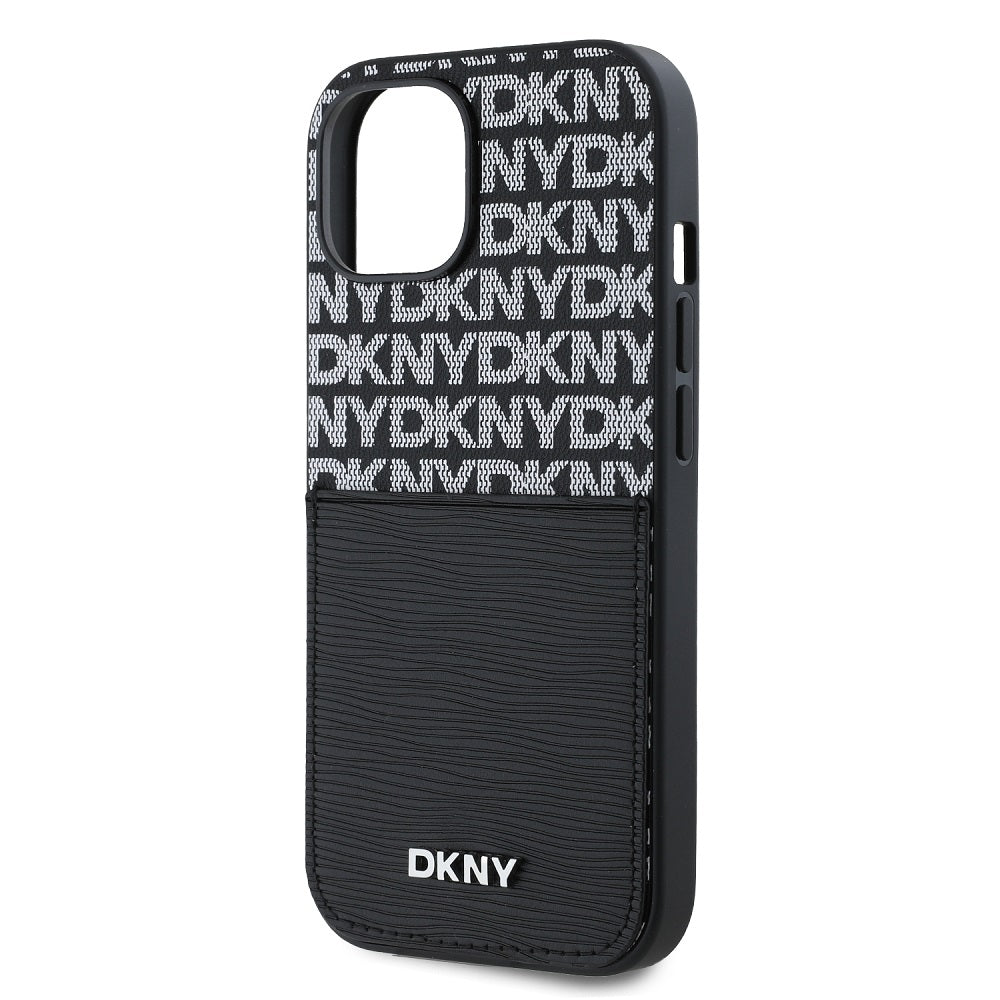 DKNY PU Leather Repeat Pattern Card Pocket Zadní Kryt
