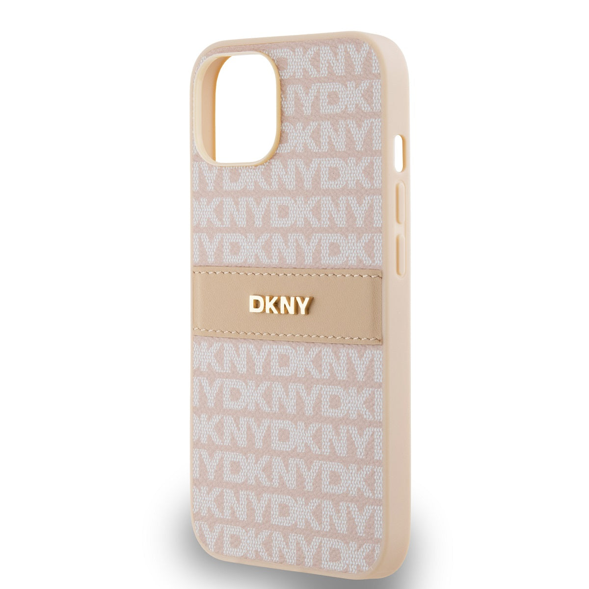 DKNY PU Leather Repeat Pattern Tonal Stripe Zadní Kryt - pohled 3