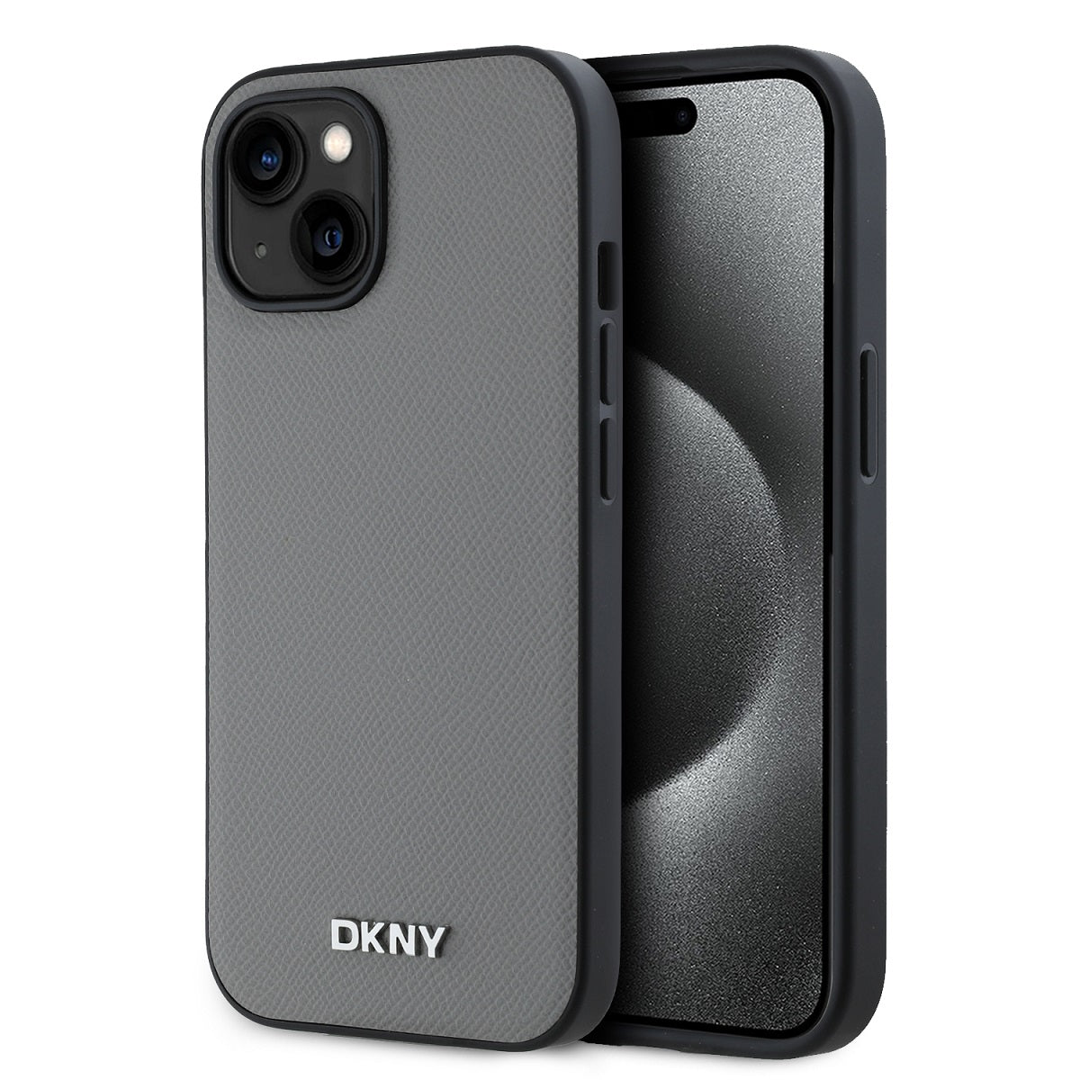 DKNY PU Leather Silver Metal Logo Magsafe Zadní Kryt - pohled 13