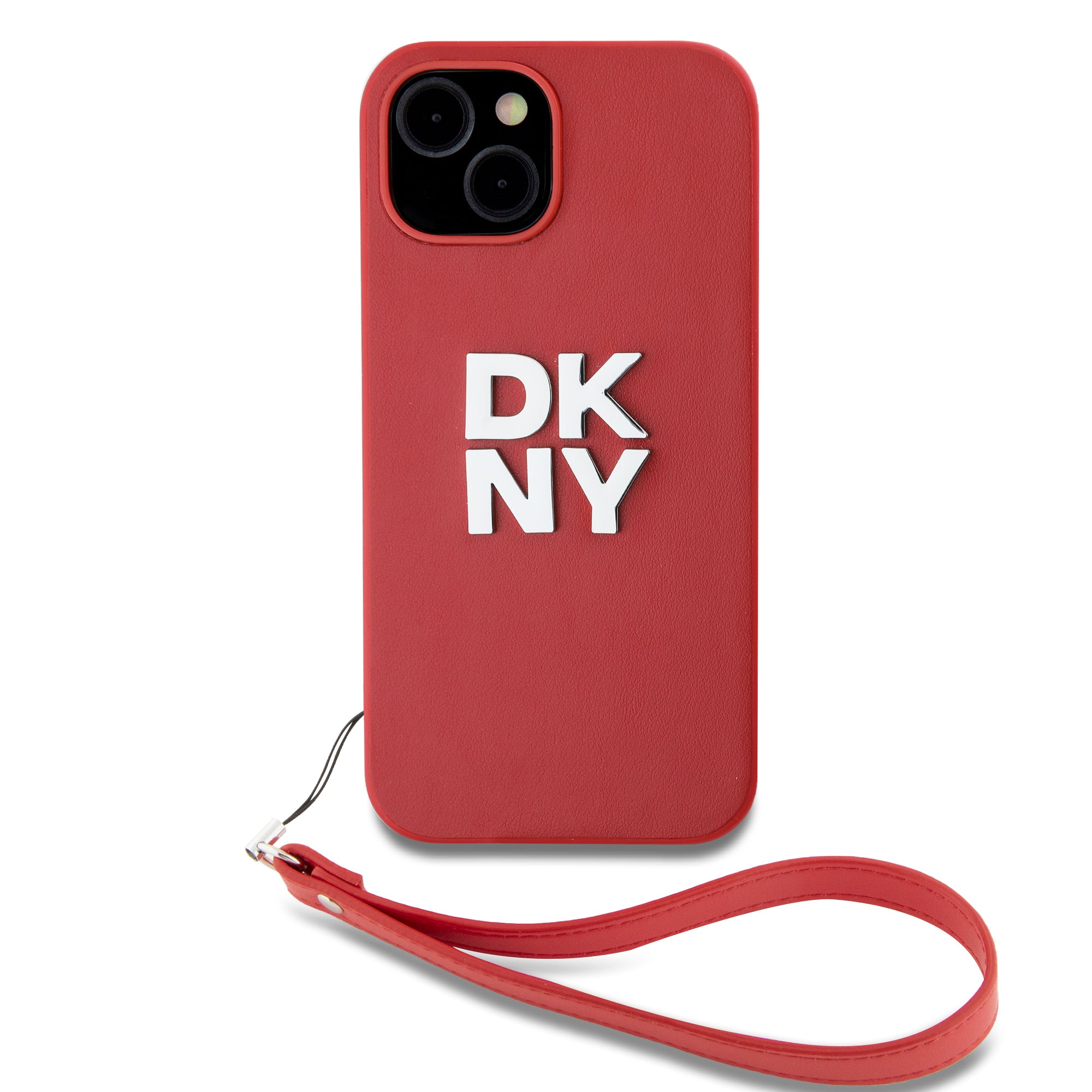 DKNY PU Leather Stack Logo Wrist Strap Zadní Kryt