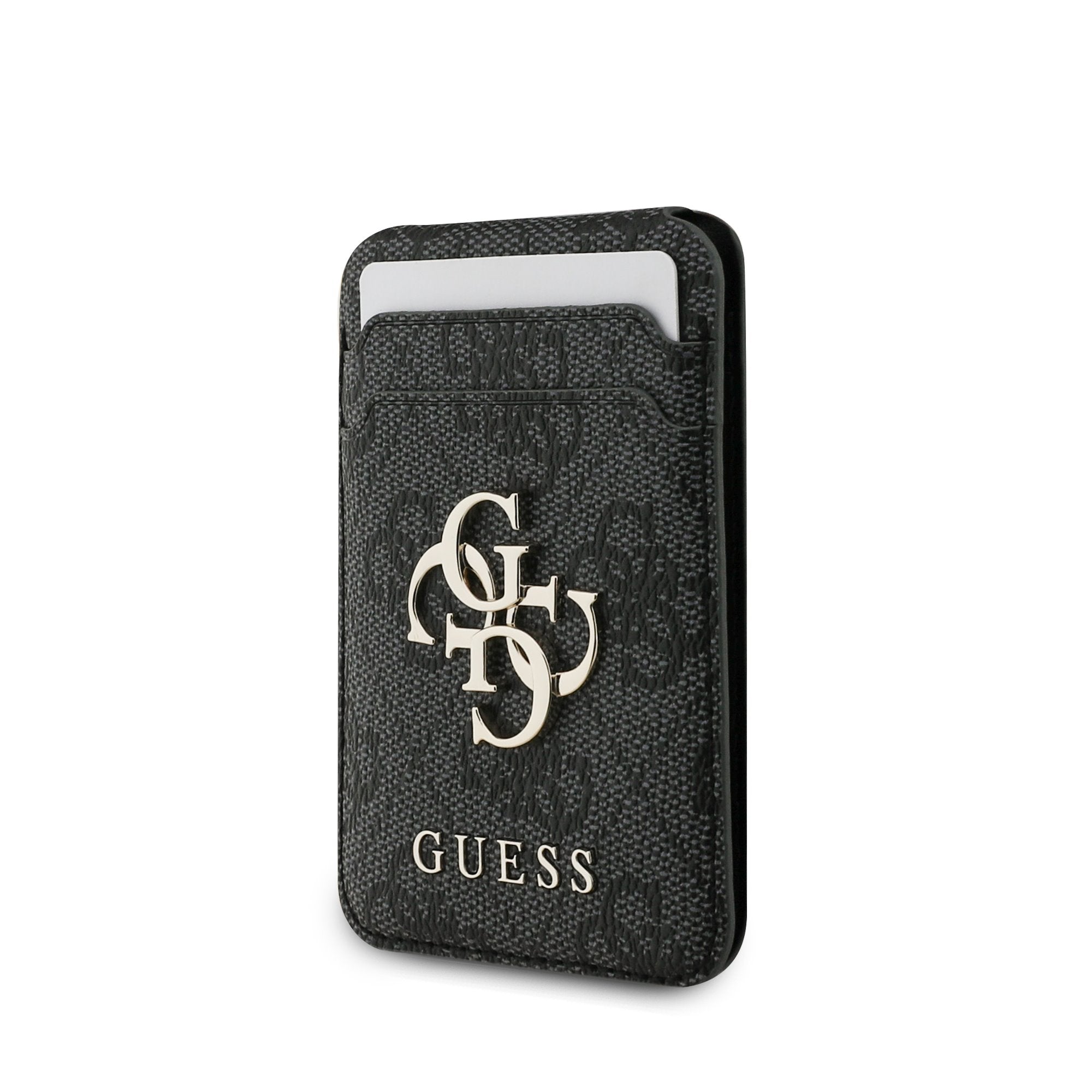 Guess 4G Metal Logo MagSafe Cardslot Peněženka se Stojanem