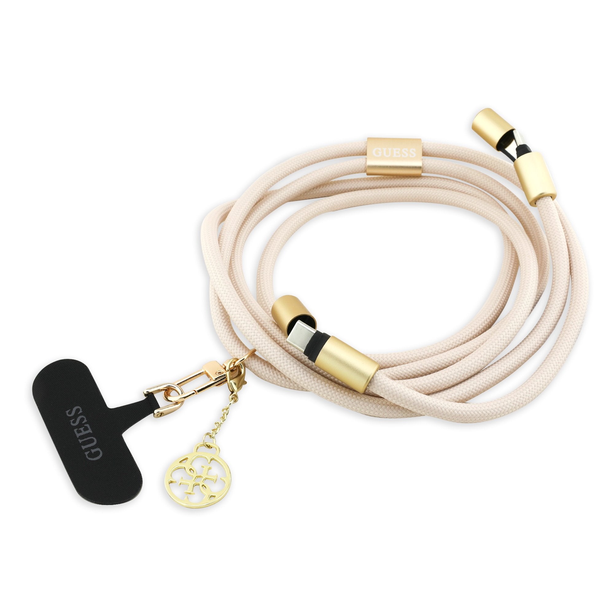 Guess Crossbody Popruh 4G Charm s Nabíjecím Kabelem USB-C/USB-C - pohled 5