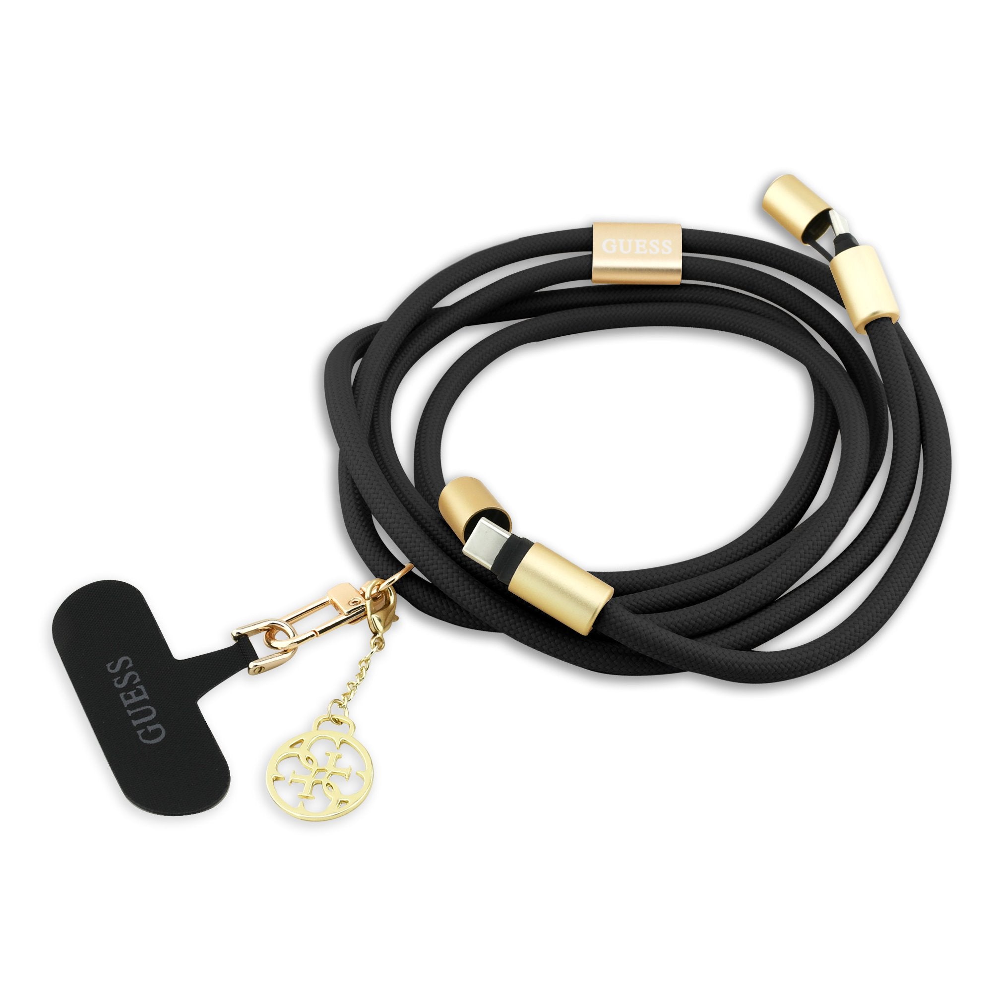 Guess Crossbody Popruh 4G Charm s Nabíjecím Kabelem USB-C/USB-C - pohled 2