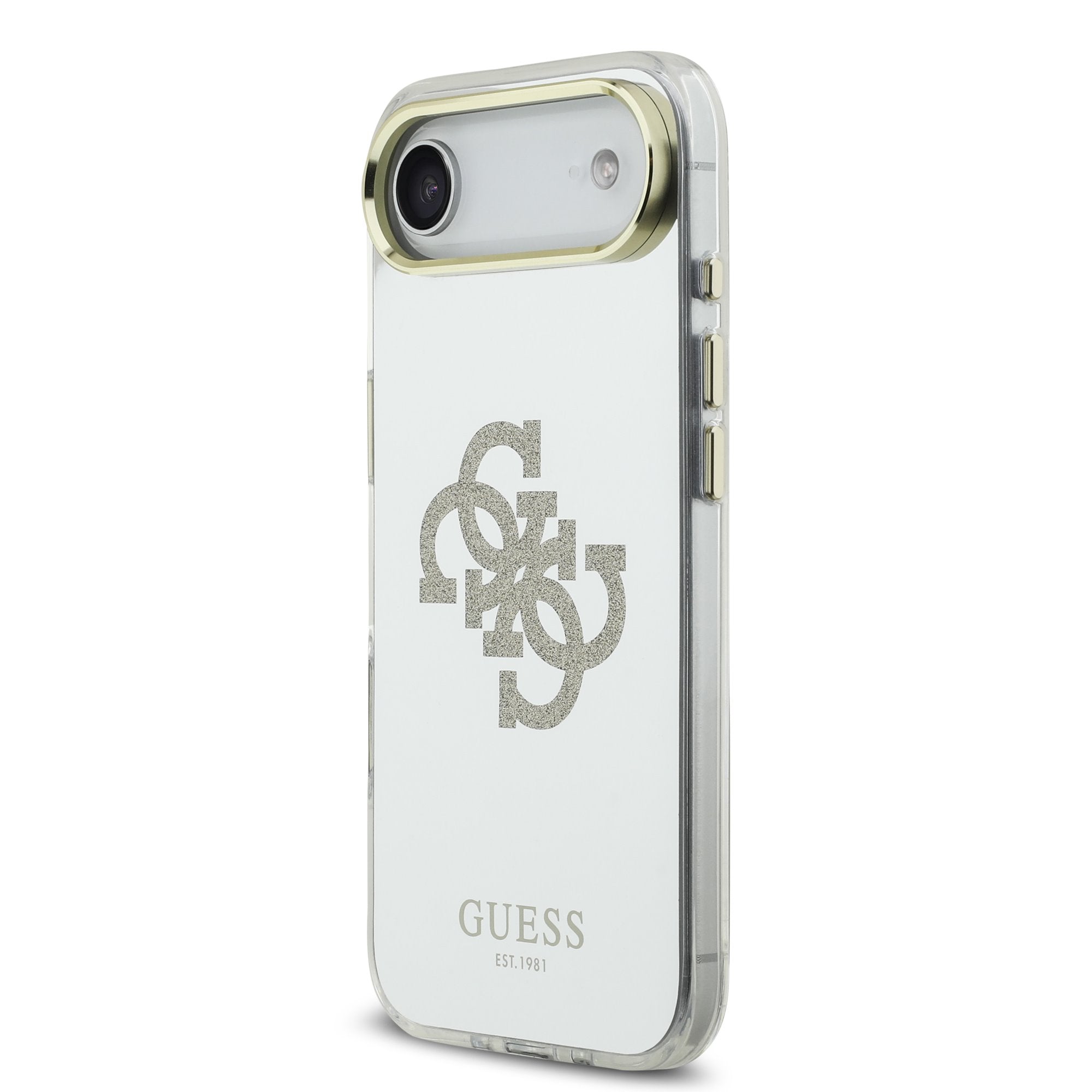 Guess MagSafe kryt na iPhone Mirror 4G Glitter Logo