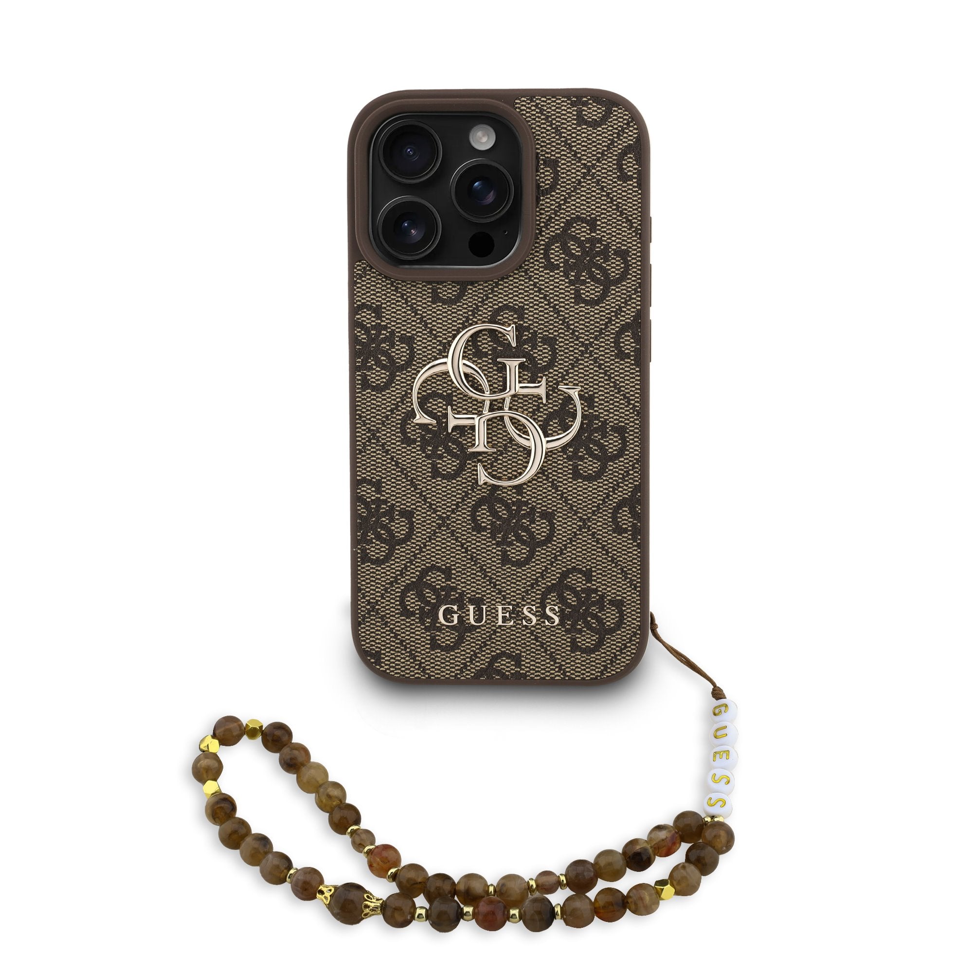 Guess kryt na iPhone s náramkem 4G Metal Logo Strap