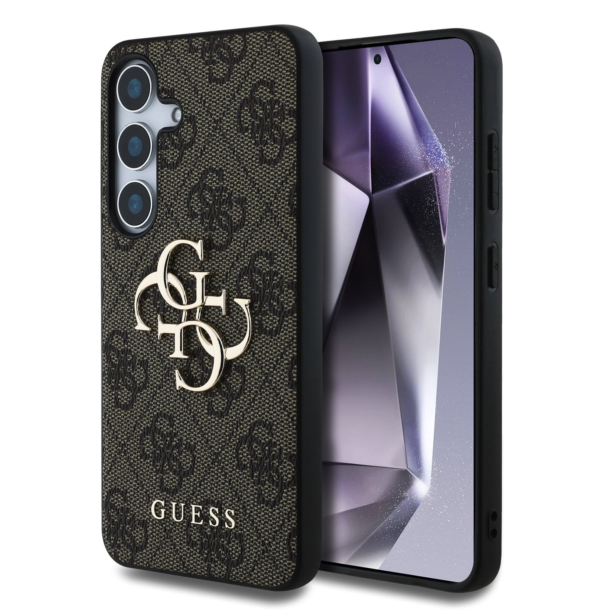 Guess kožený kryt na Samsung - 4G Metal Logo