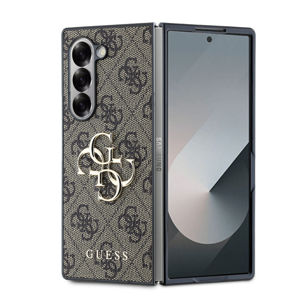 Guess kožený kryt na Samsung - 4G Metal Logo