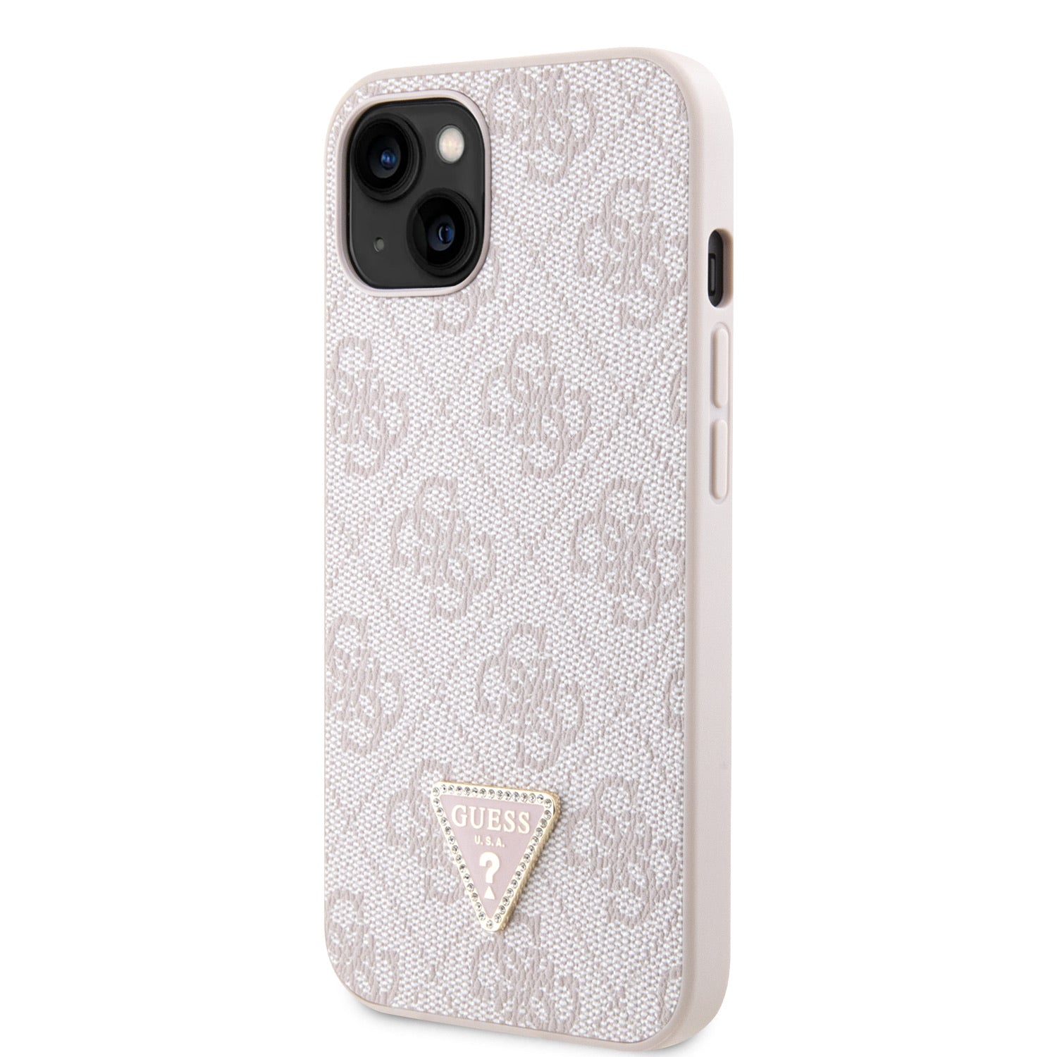 Guess kryt na iPhone 4G Strass Triangle Metal Logo