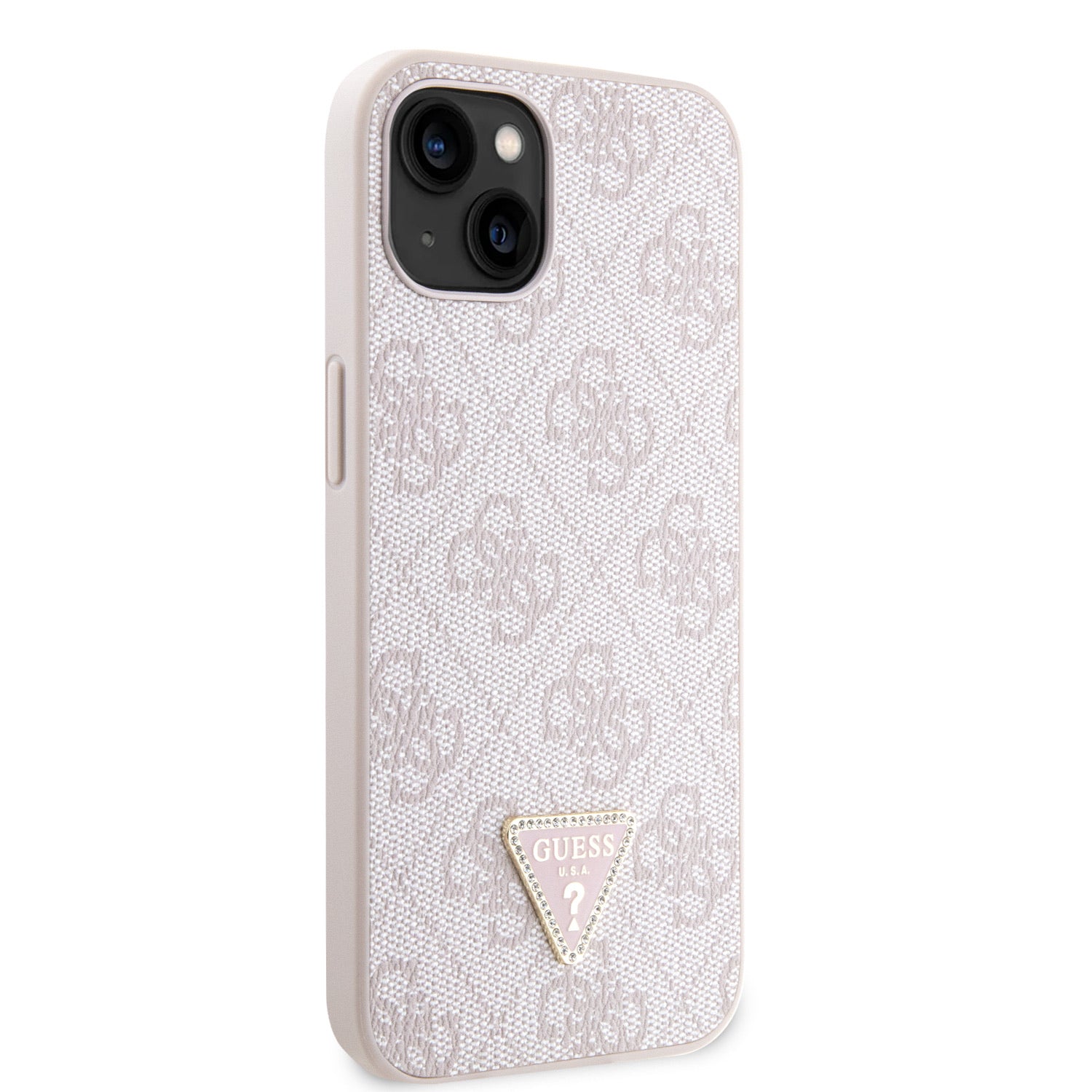 Guess kryt na iPhone 4G Strass Triangle Metal Logo