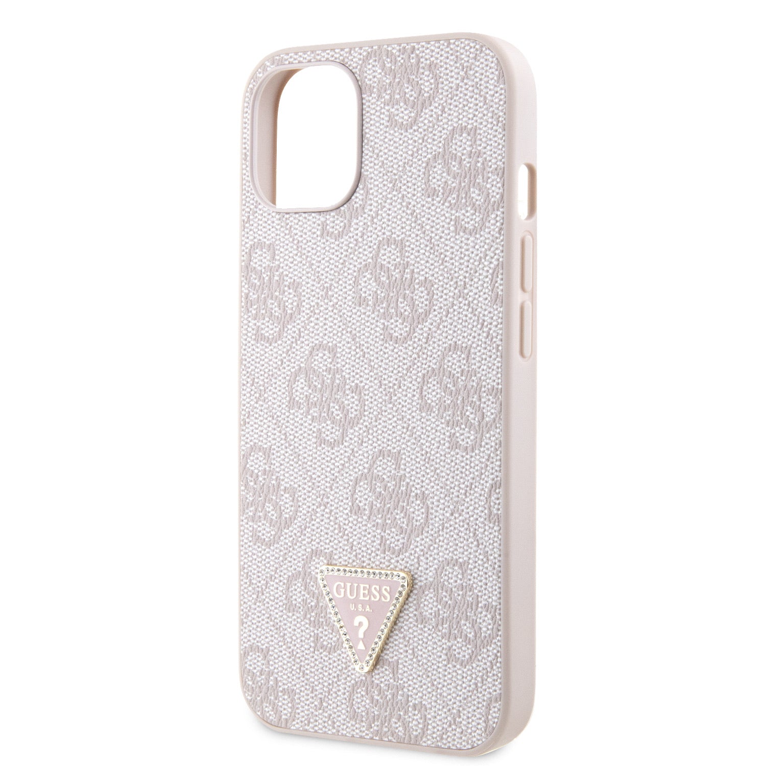 Guess kryt na iPhone 4G Strass Triangle Metal Logo