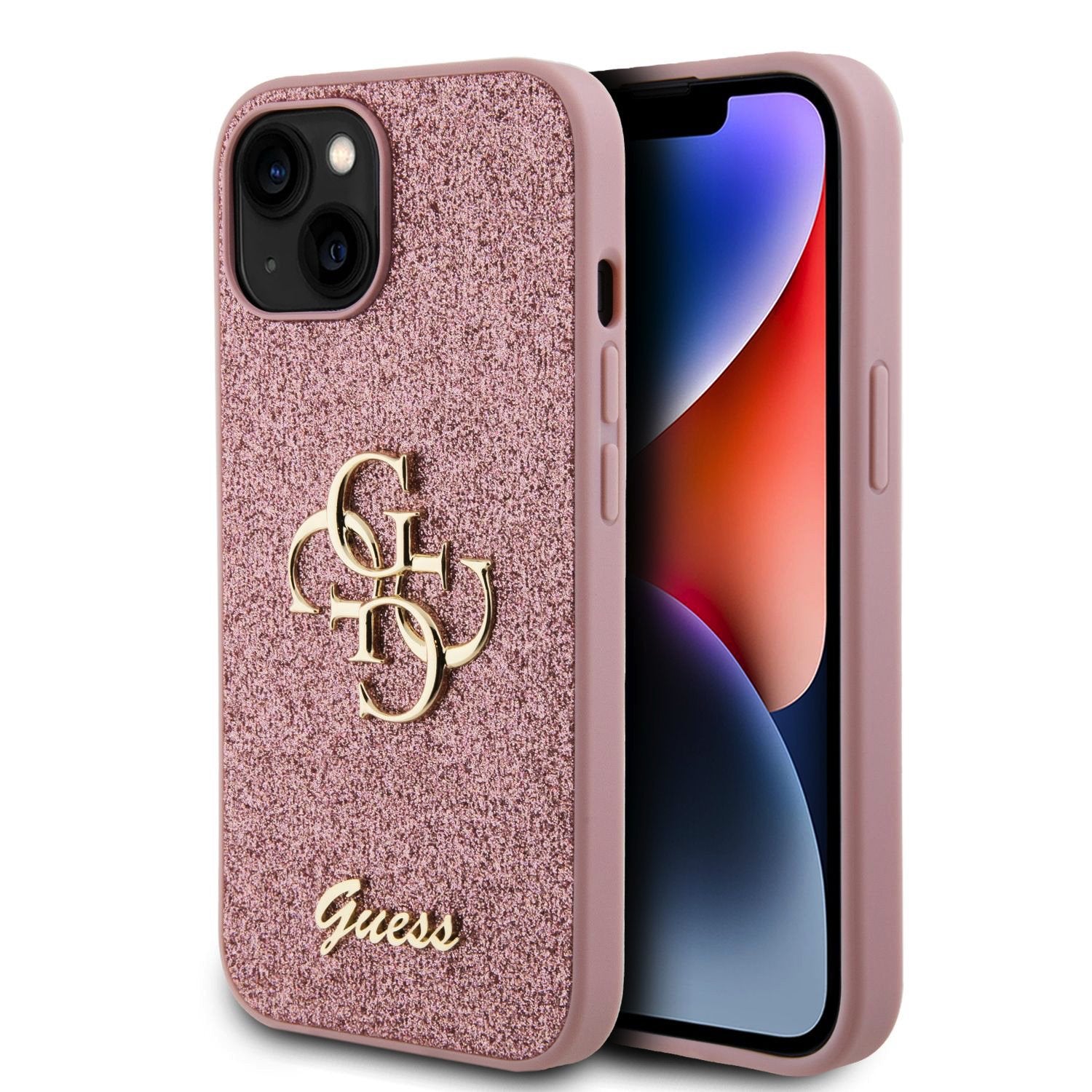 Guess kryt na iPhone Fixed Glitter 4G Metal Logo