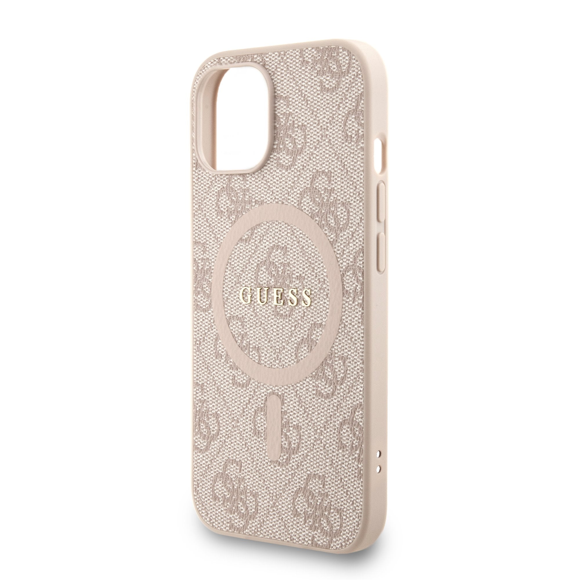 Guess MagSafe kožený kryt na iPhone s korálky 4G Colored Ring Strap