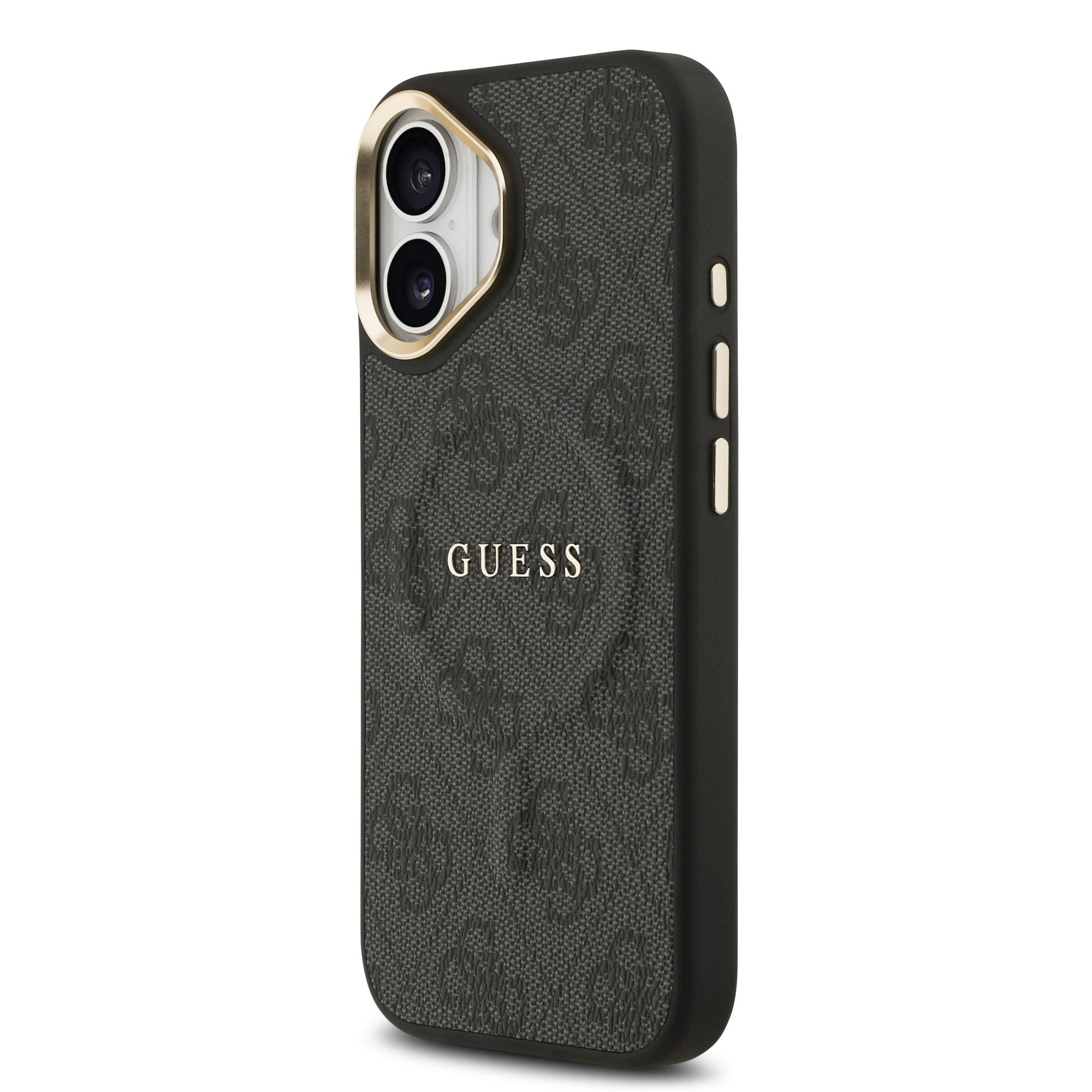 Guess MagSafe kožený kryt na iPhone 4G Gold Frame