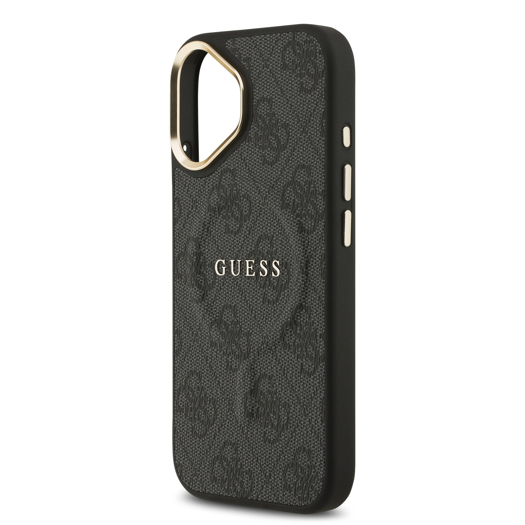 Guess MagSafe kožený kryt na iPhone 4G Gold Frame