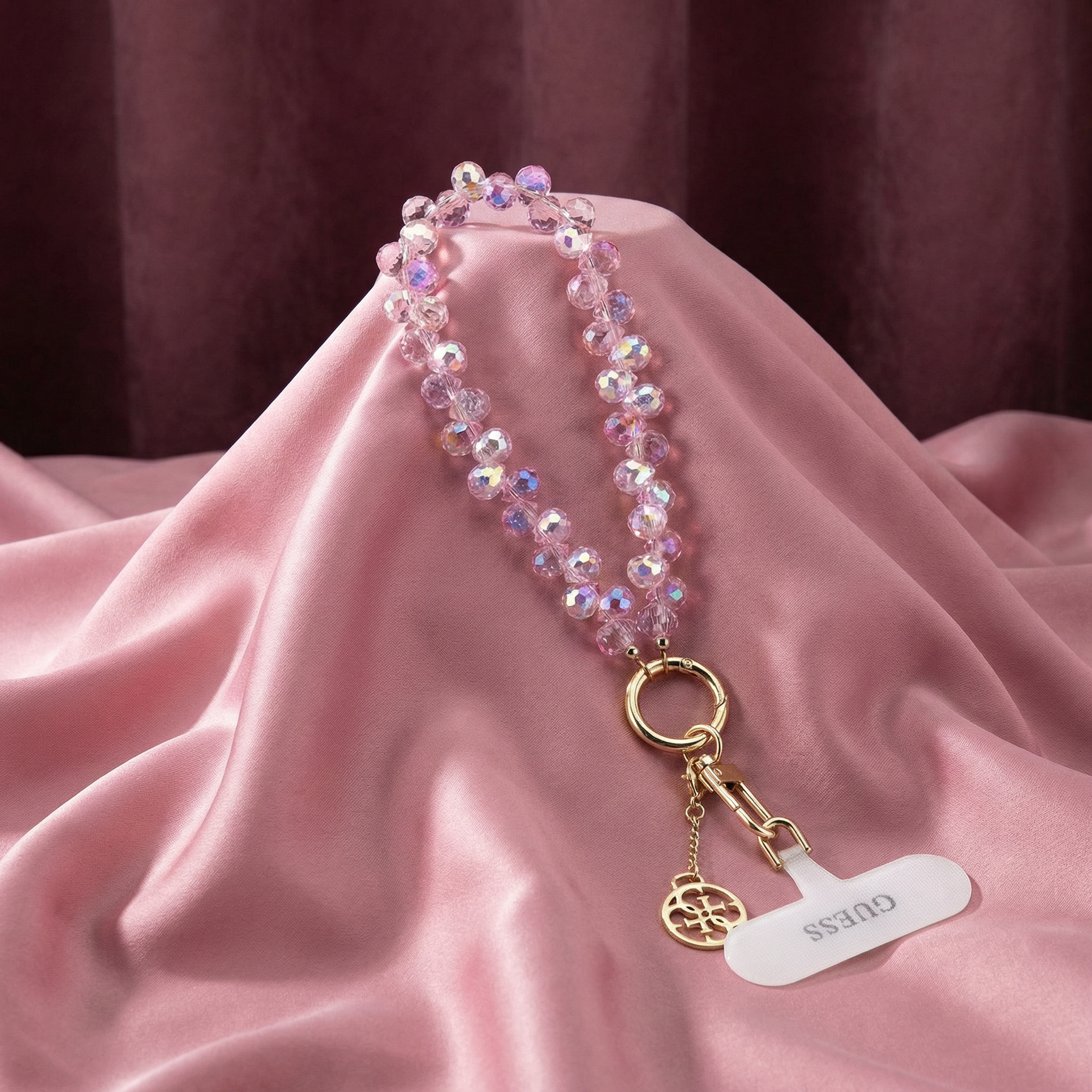 Guess Univerzální Popruh na Ruku Crystals 4G Charm - pohled 1