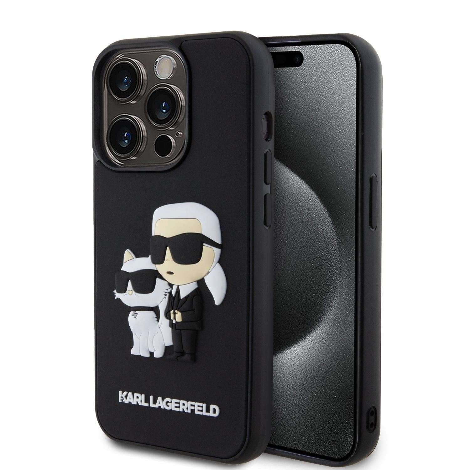 Karl Lagerfeld 3D Rubber Karl and Choupette Zadní Kryt