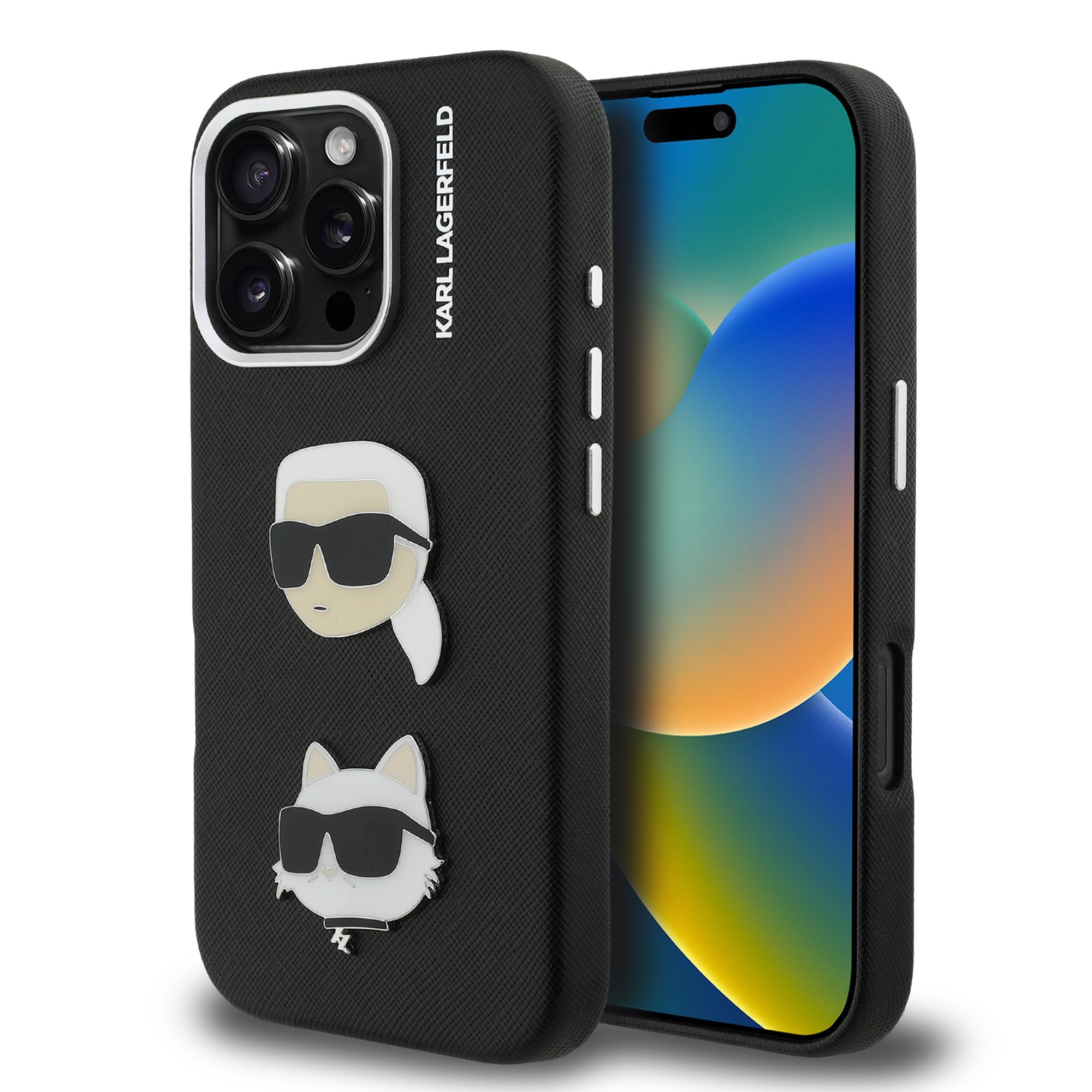 Karl Lagerfeld Grained PU K&CH Heads Zadní Kryt