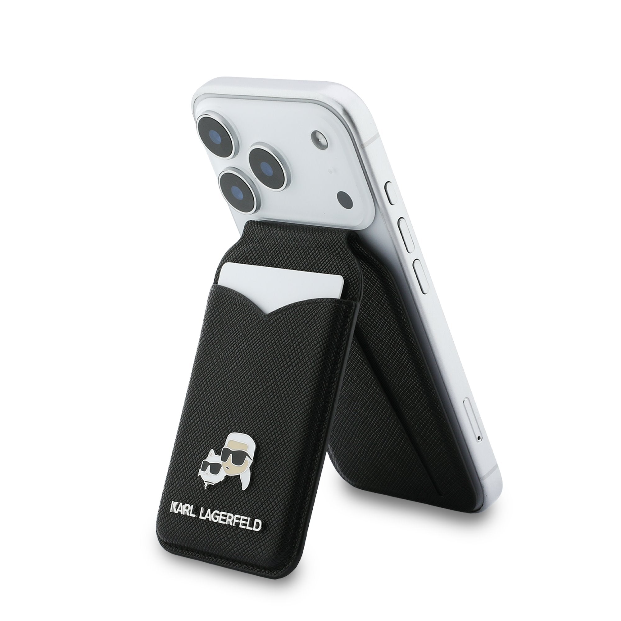 Karl Lagerfeld Mirror MagSafe Cardslot Peněženka se Stojanem