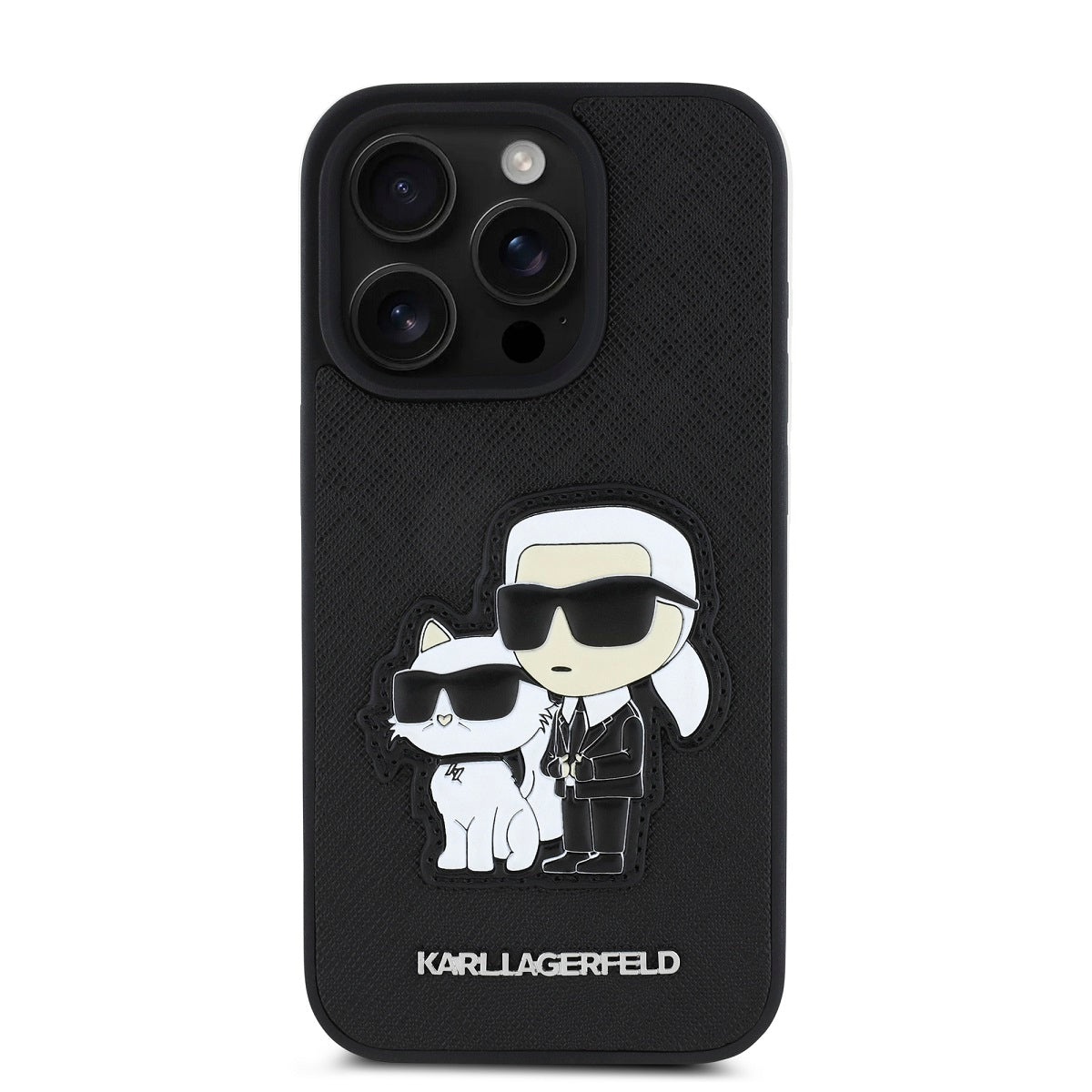 Karl Lagerfeld PU Saffiano Karl and Choupette Zadní Kryt