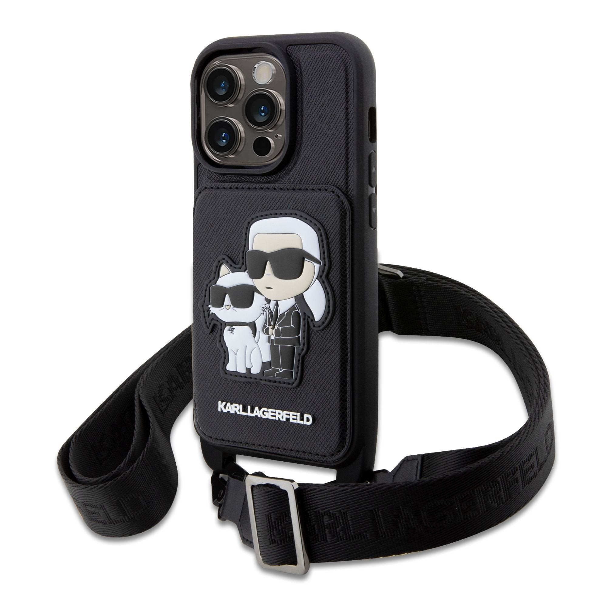 Karl Lagerfeld Saffiano Crossbody Popruh Karl and Choupette Kryt