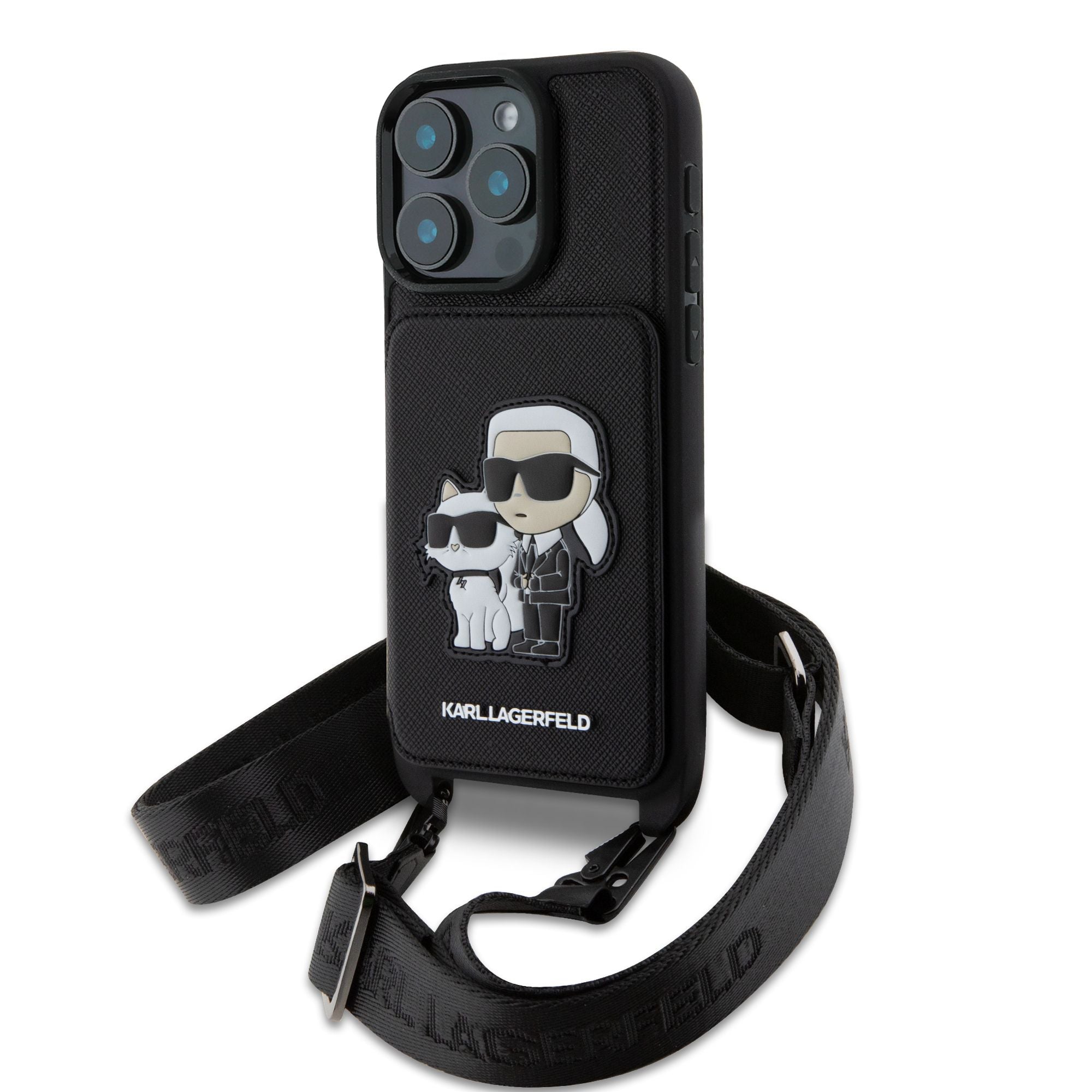 Karl Lagerfeld Saffiano Crossbody Popruh Karl and Choupette Kryt