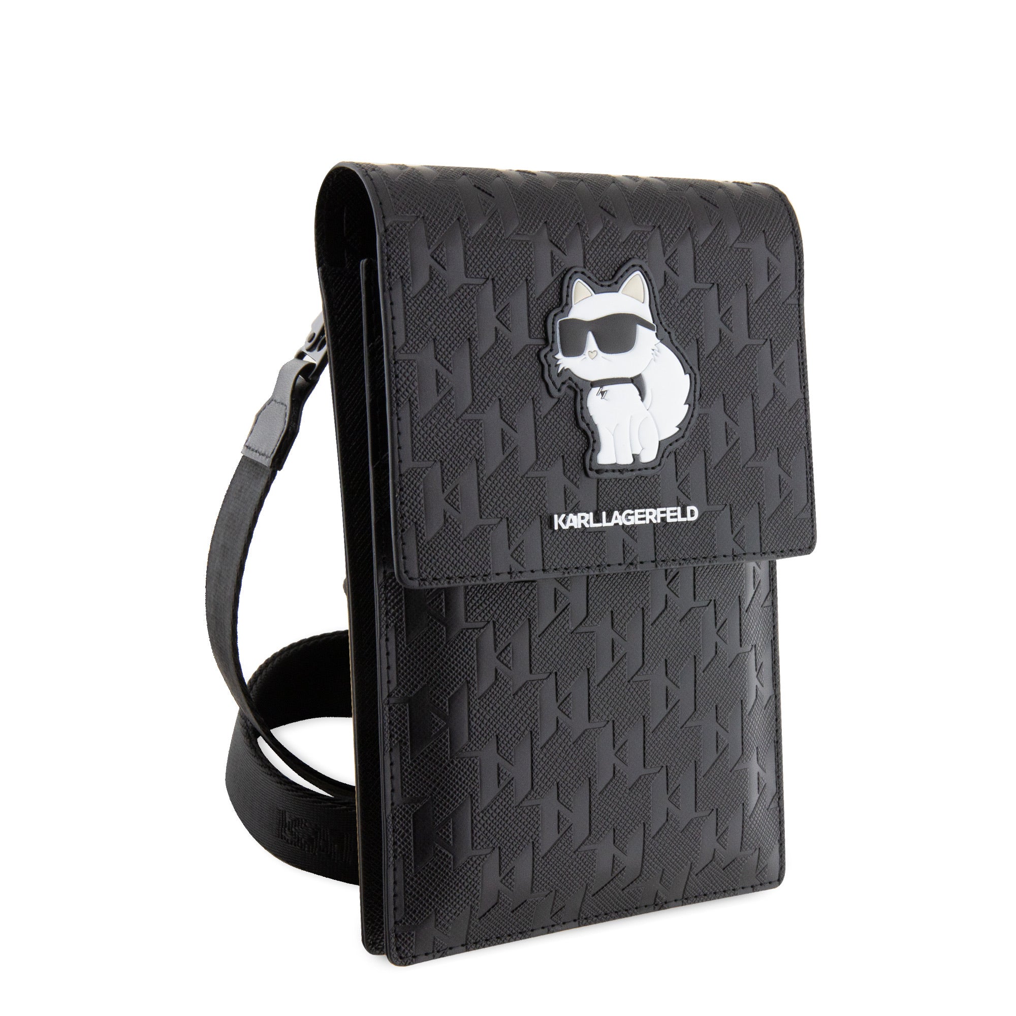 Karl Lagerfeld Saffiano Monogram Choupette NFT Taška na Telefon - pohled 3