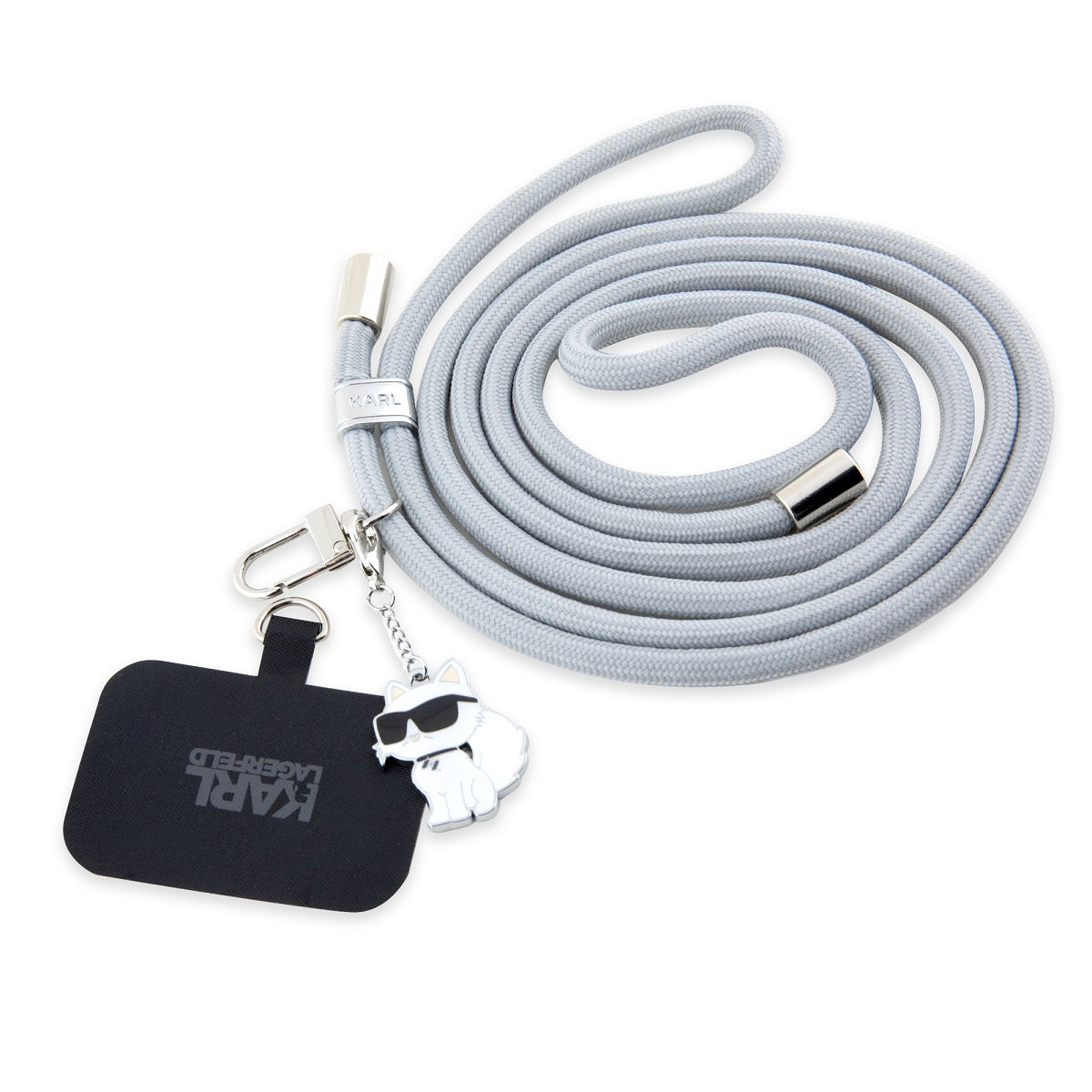 Karl Lagerfeld Universal Crossbody Popruh Cord and Choupette Pins