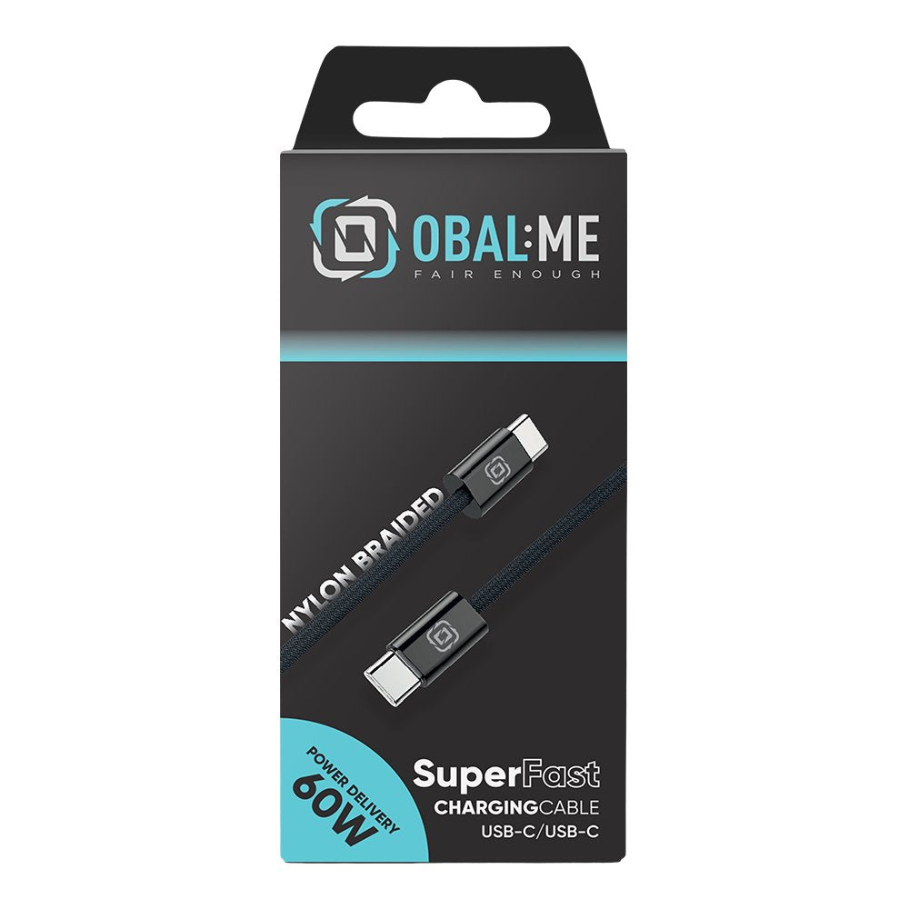 OBAL:ME Super Fast USB-C na USB-C Pletený kabel 60W 1m - pohled 3