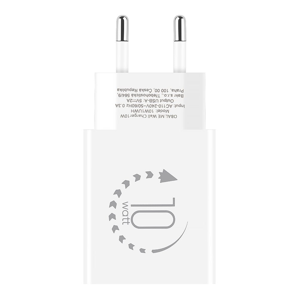 OBAL:ME Cestovní Nabíječka USB-A 10W + USB-A na USB-C Kabel 1m - pohled 2