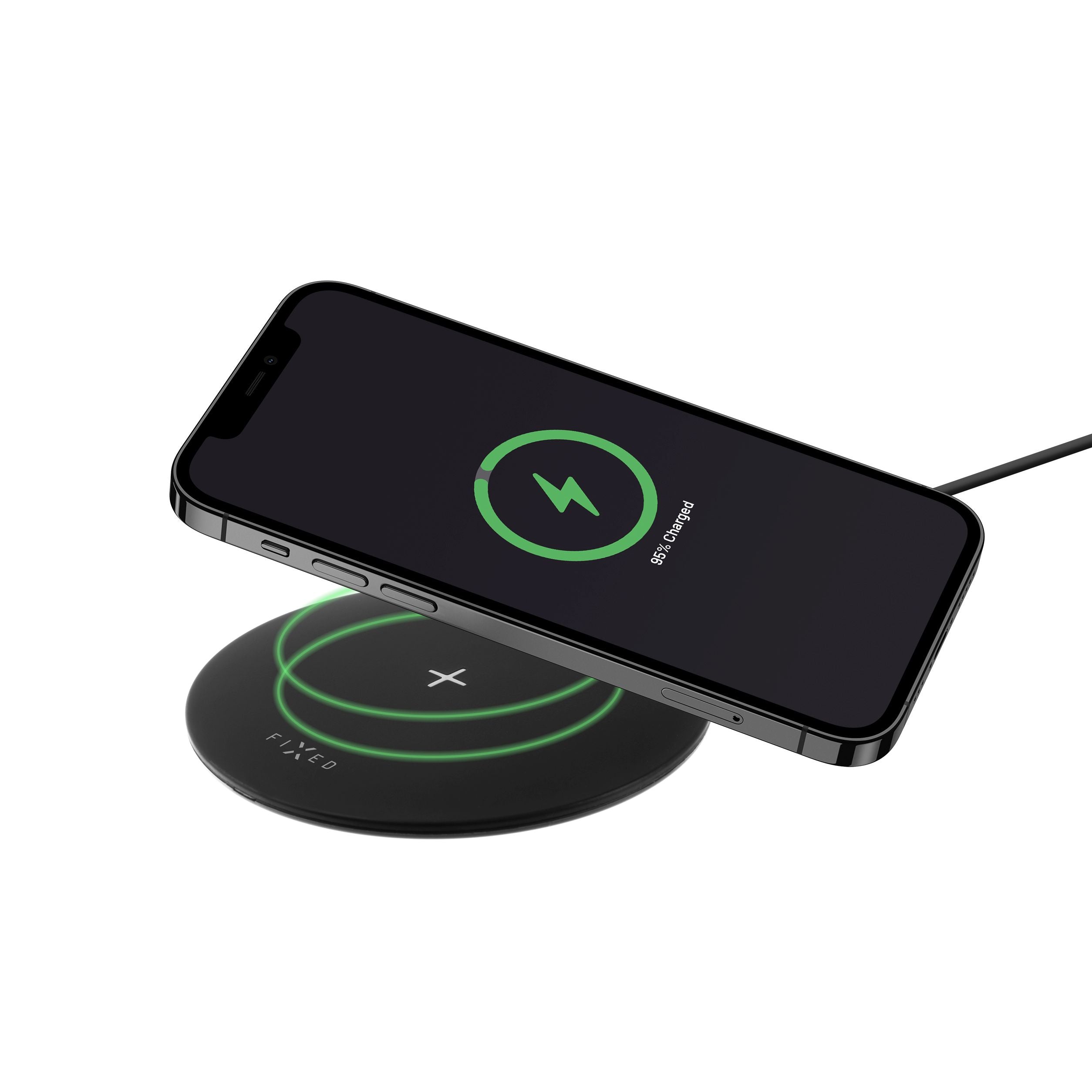 Podložka pro rychlé bezdrátové nabíjení telefonu FIXED - pohled 1