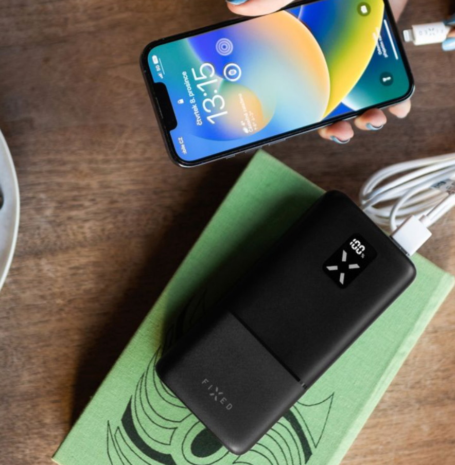 Powerbanka FIXED 30 000 mAh s LCD displejem PD 20W - pohled 5