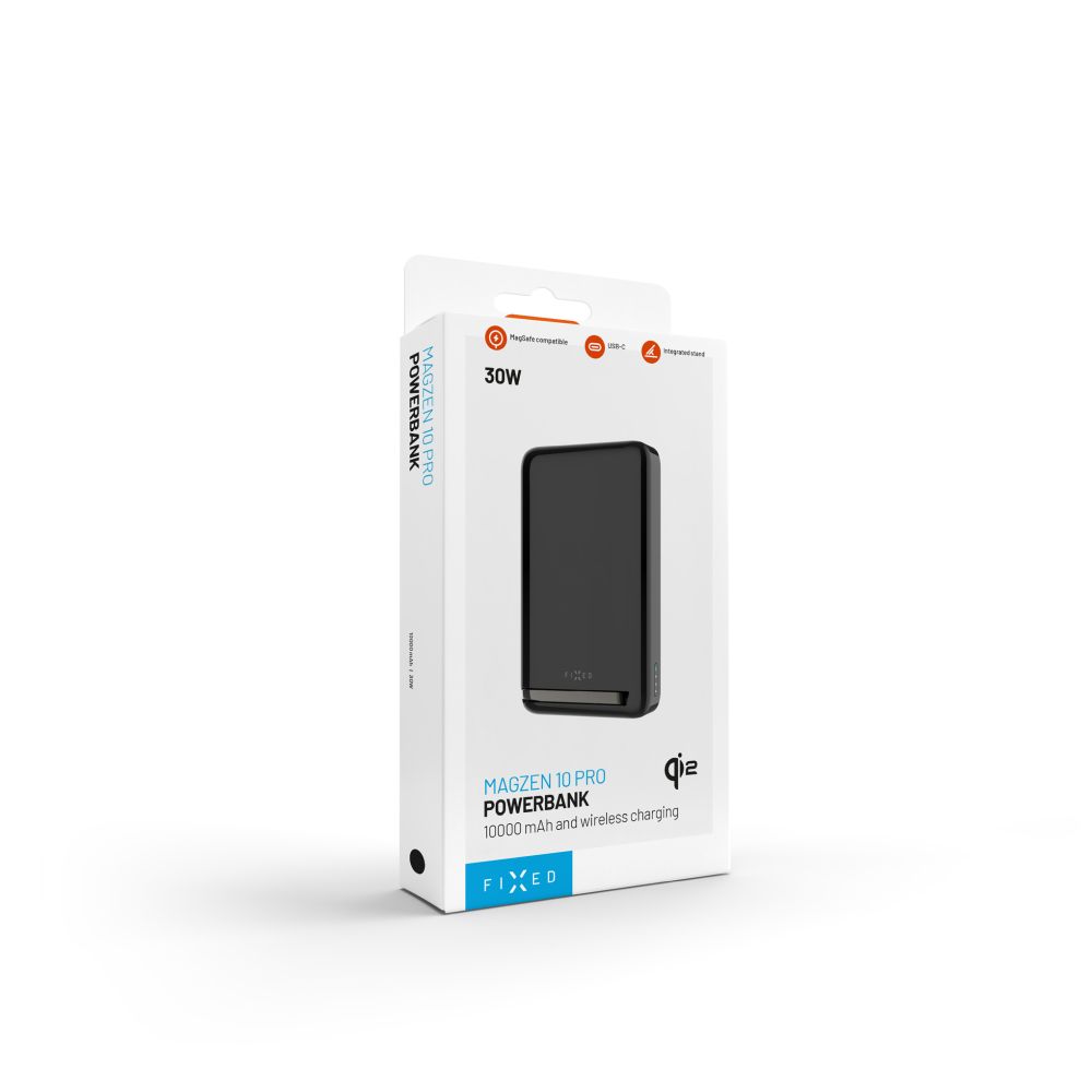 Powerbanka FIXED MagSafe Qi2 10 000 mAh se stojánkem - pohled 4