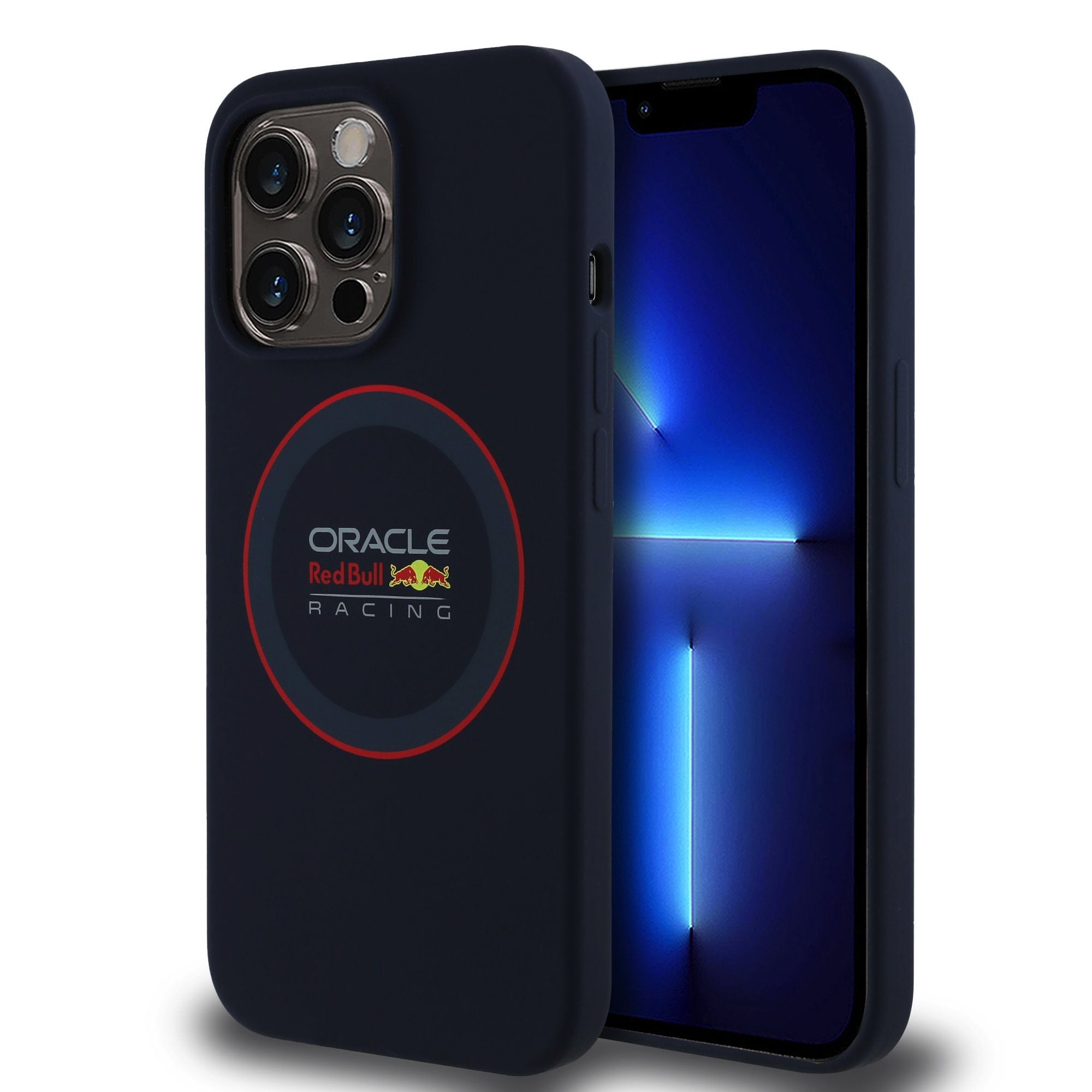 Red Bull MagSafe silikonový kryt na iPhone – Blue Ring - pohled 15
