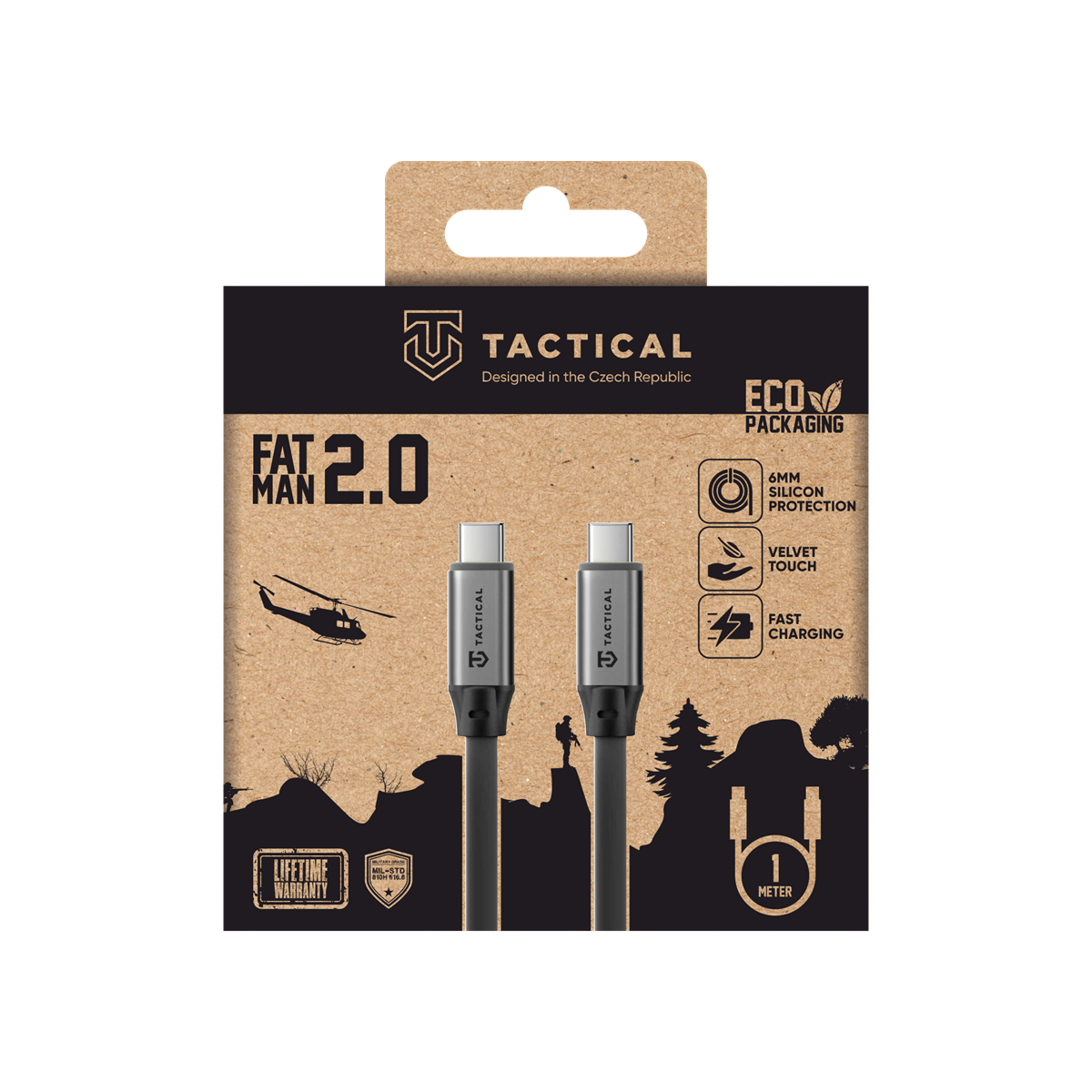 Tactical Fat Man 2.0 Cable USB-C na USB-C 60W 1m - pohled 5
