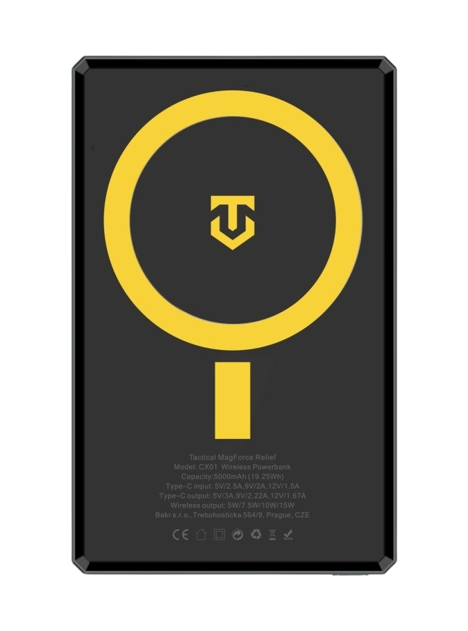 Tactical magnetická powerbanka 5000mAh ultratenká hliníková