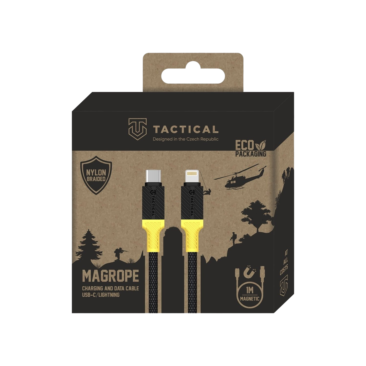 Tactical MagRope USB-C/Lightning magnetický kabel