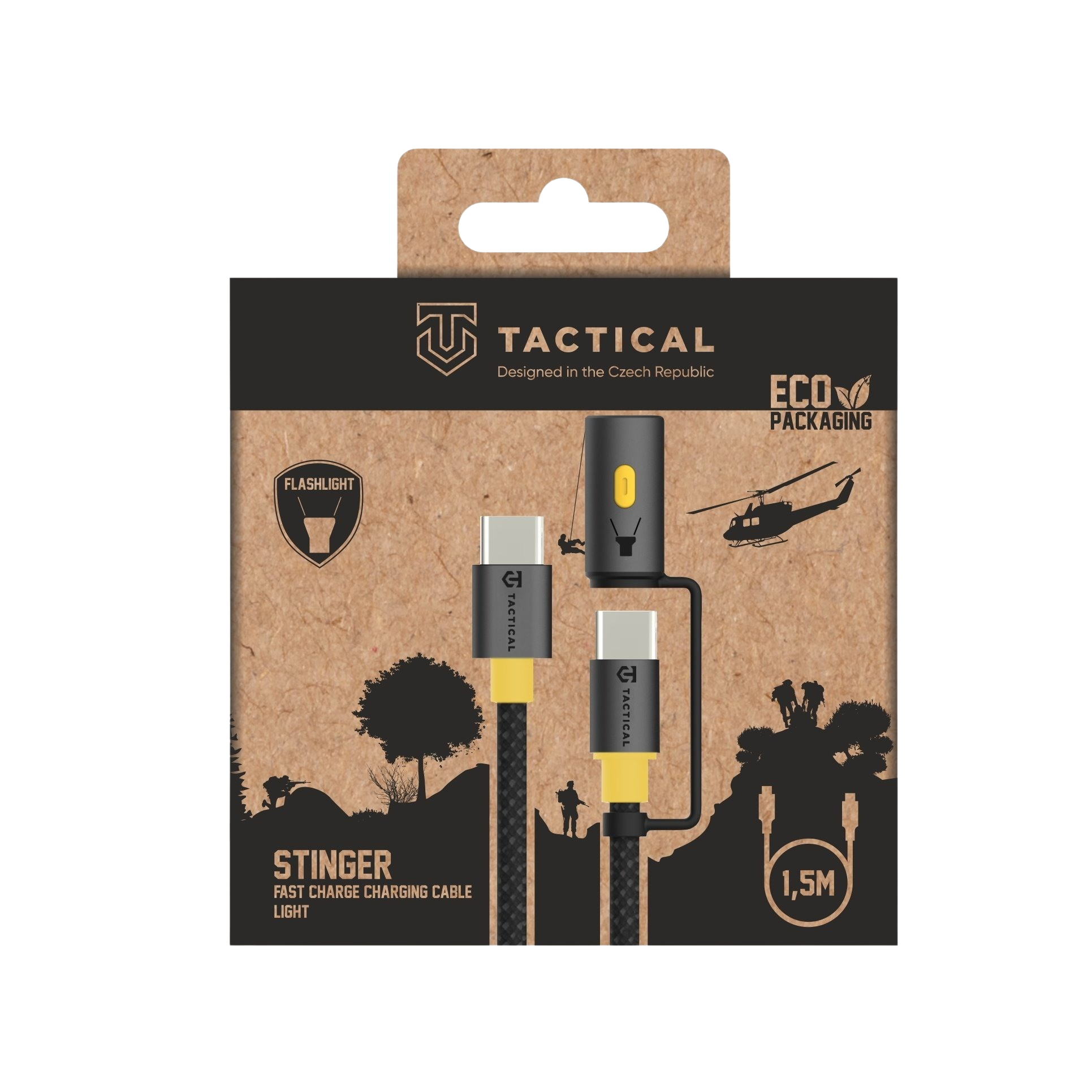 Tactical USB-C na USB-C 60W kabel Stinger Cable - pohled 2