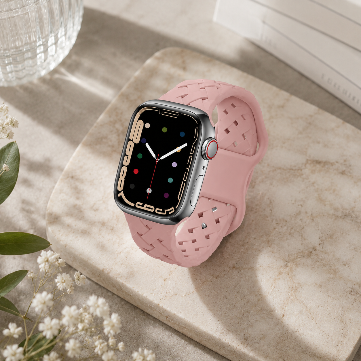 Silikonový propletený řemínek na Apple Watch 38/40/41/42mm