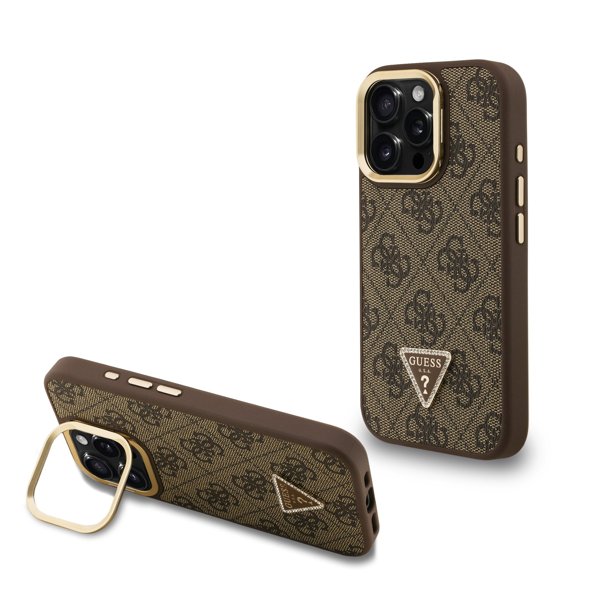 4G Strass Triangle Logo Stand Camera Frame - pohled 18