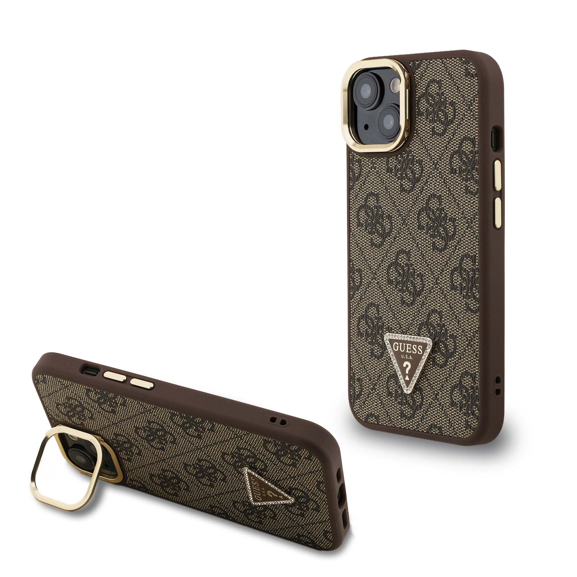 4G Strass Triangle Logo Stand Camera Frame - pohled 8