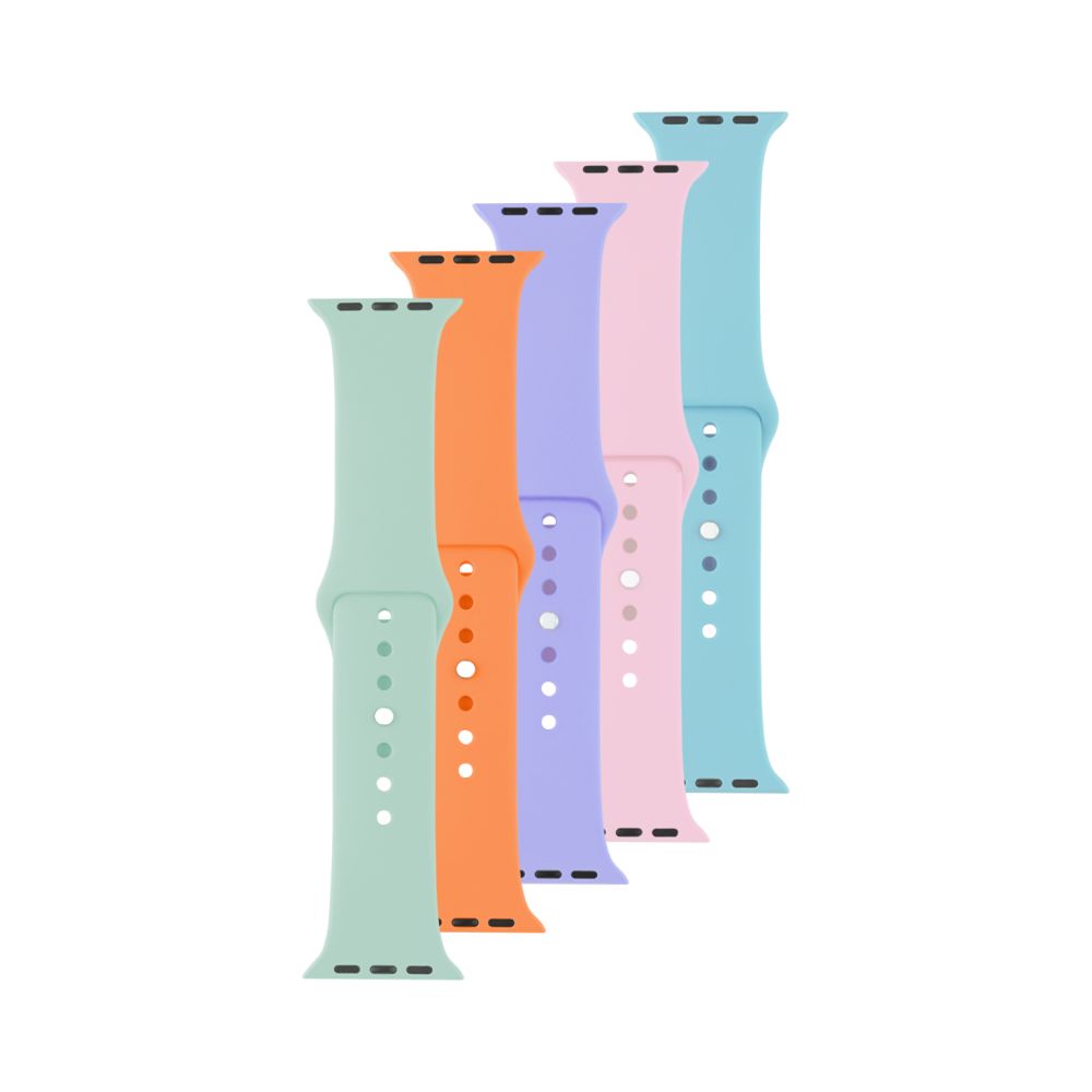 5x set silikonových řemínků FIXED pro Apple Watch 42/44/45/46/49mm - pohled 3